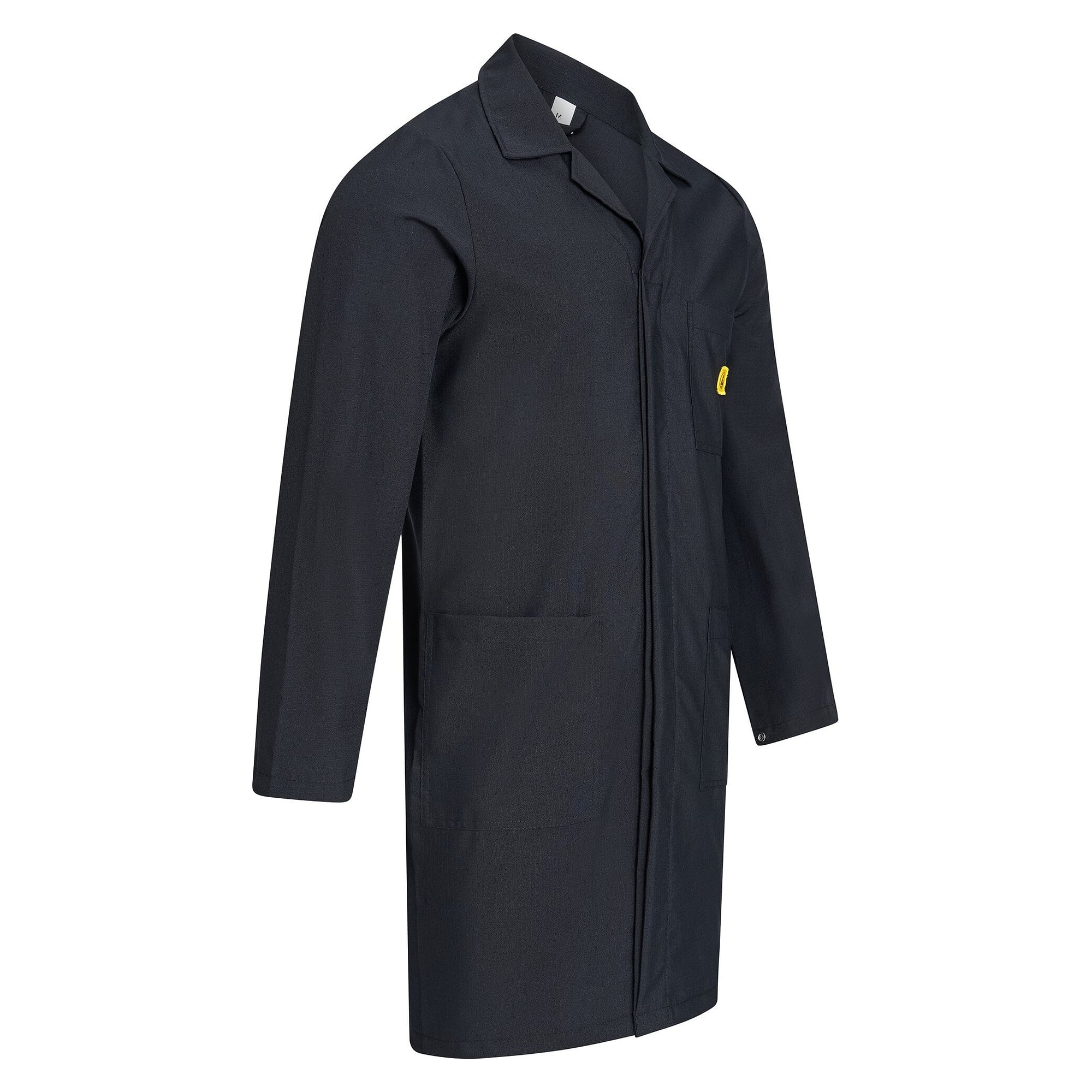 Blouse de travail ESD manches longues, 140 g/m², unisexe, noire, taille 3XL - Safeguard ESL-KK01-BK3XL