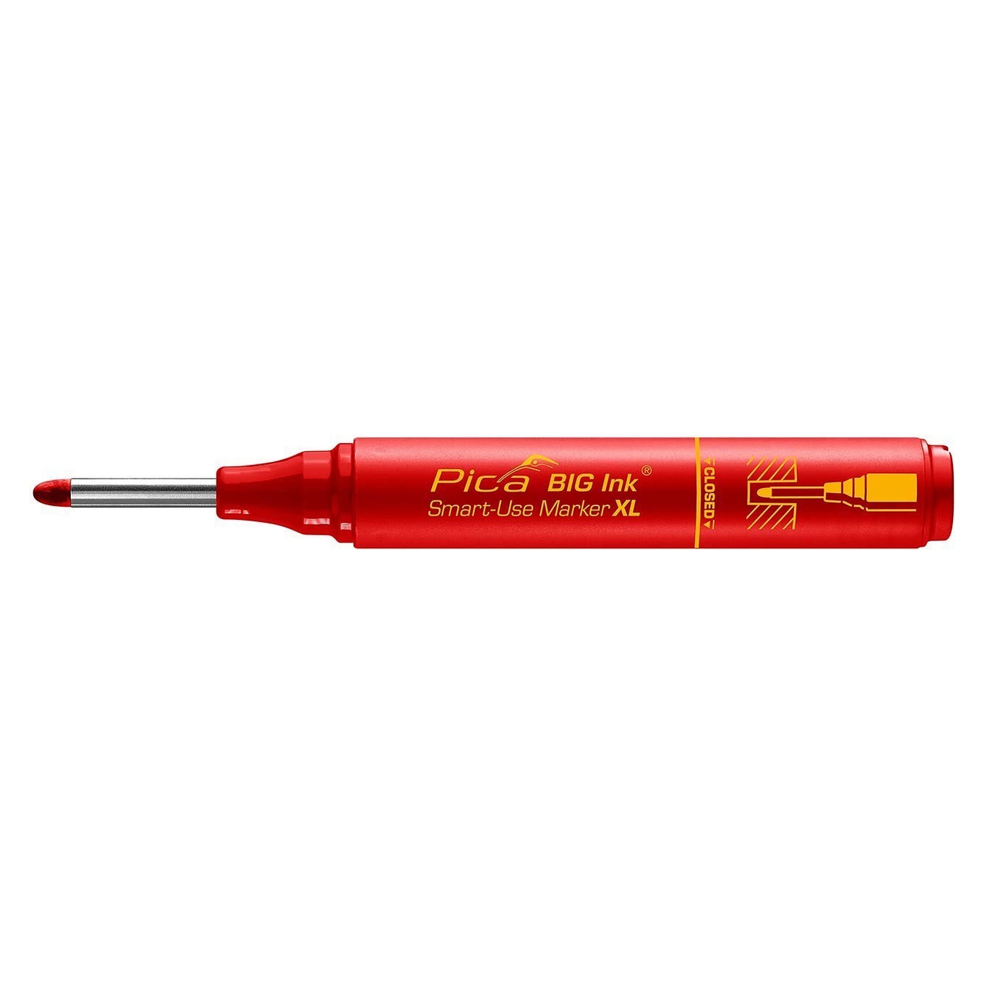 Smart-Use-Marker XL, Permanent- und Tieflochmarker in einem, rot, SB-Blister - Pica 170/40/SB