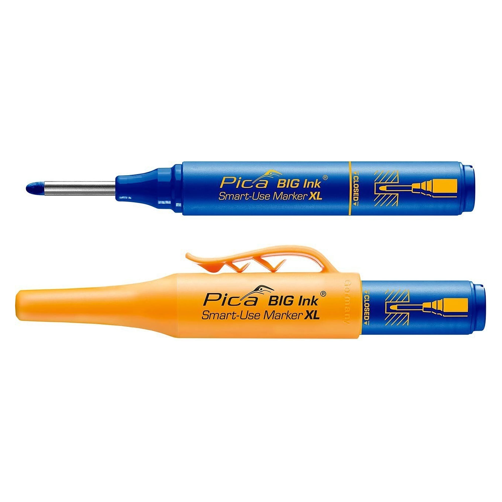 Smart-Use-Marker XL, Permanent- und Tieflochmarker in einem, blau - Pica 170/41