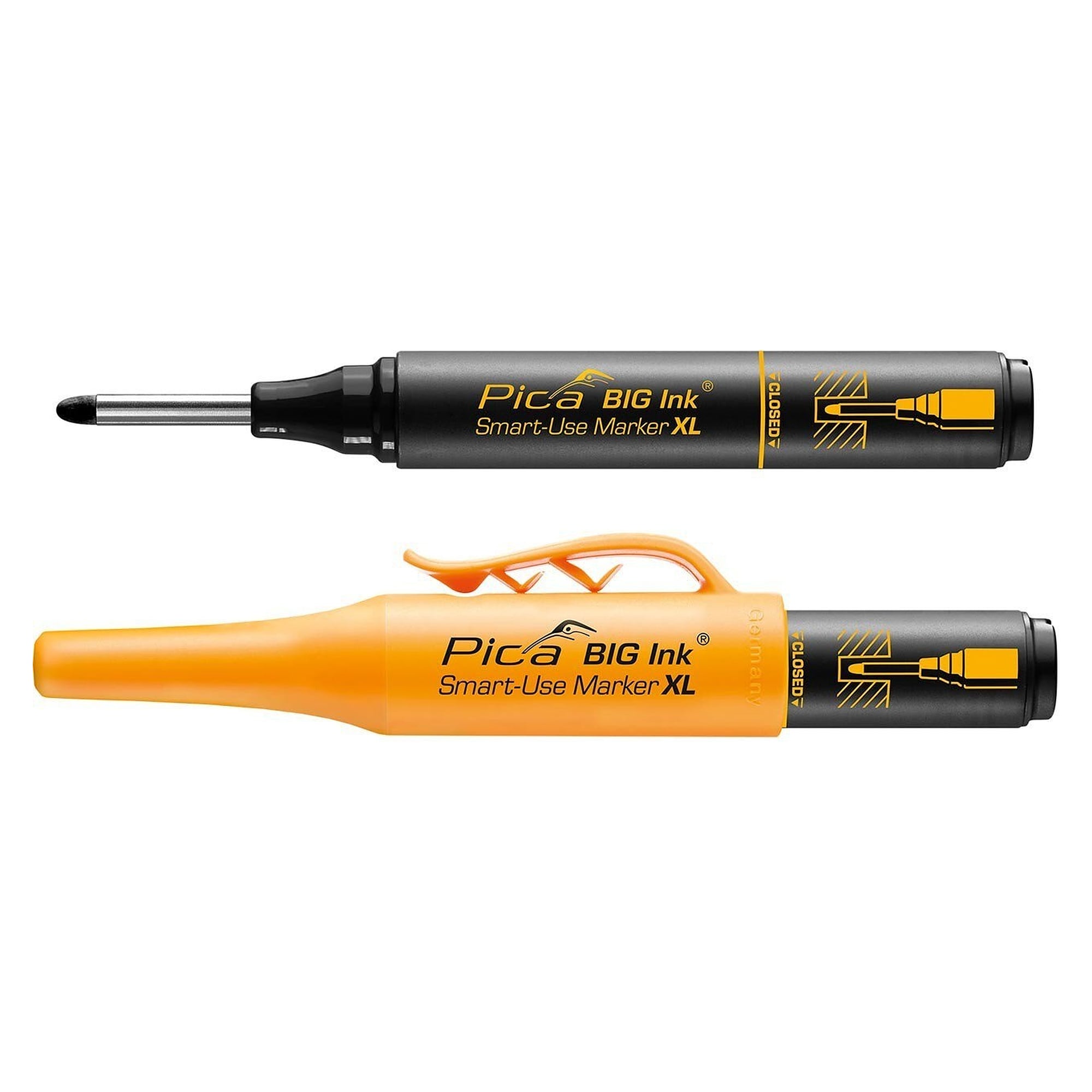Smart-Use-Marker XL, Permanent- und Tieflochmarker in einem, schwarz - Pica 170/46