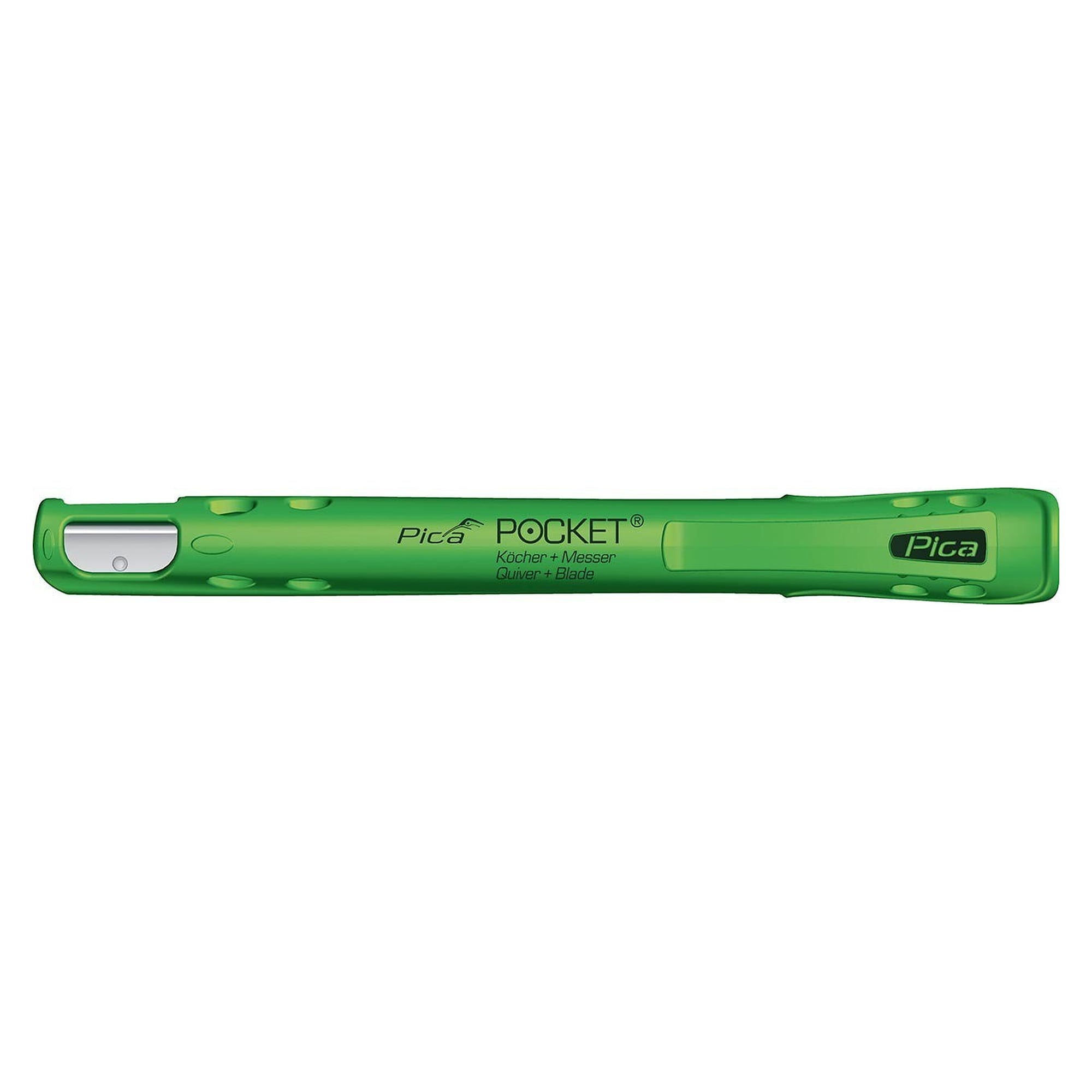 Pocket Stiftköcher mit integriertem Spitzmesser, inkl. Universal-Markierstift FOR ALL Graphit - Pica 505/04