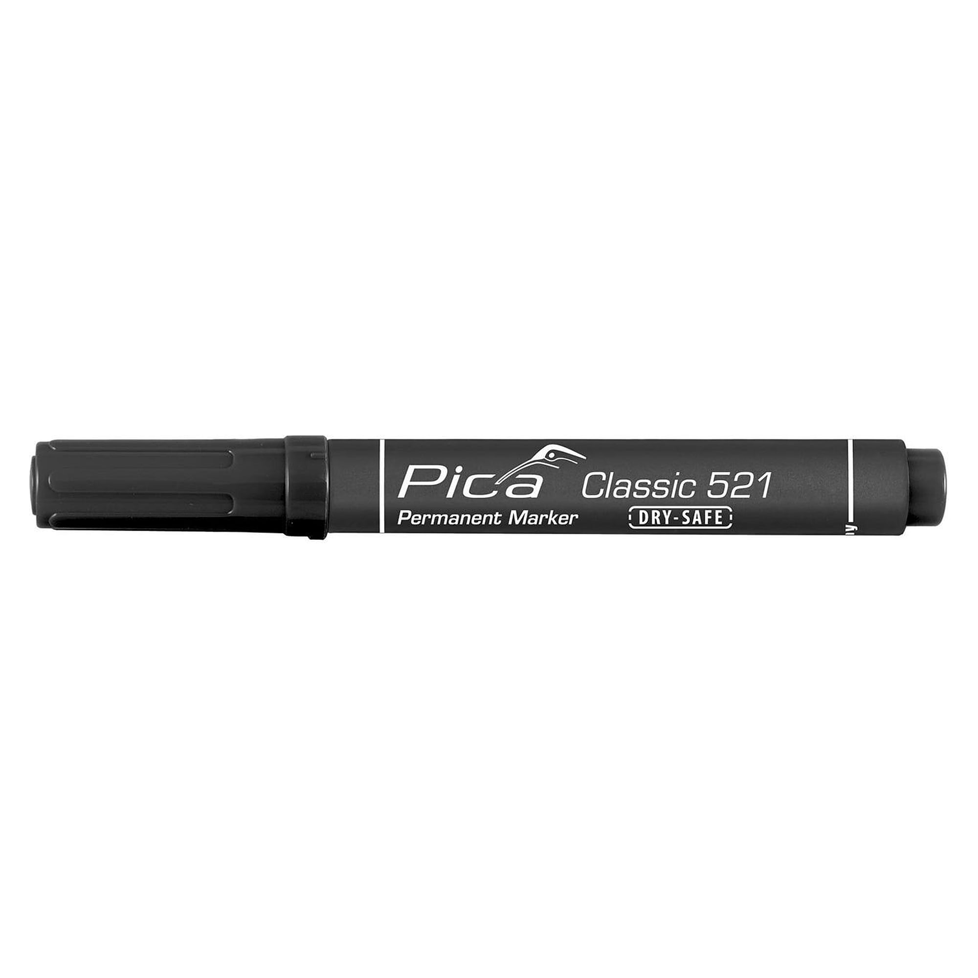 Permanentmarker mit Keilspitze, Strichbreite 2 bis 6 mm, schwarz, wasserfest, im Blister - Pica 521/46/SB