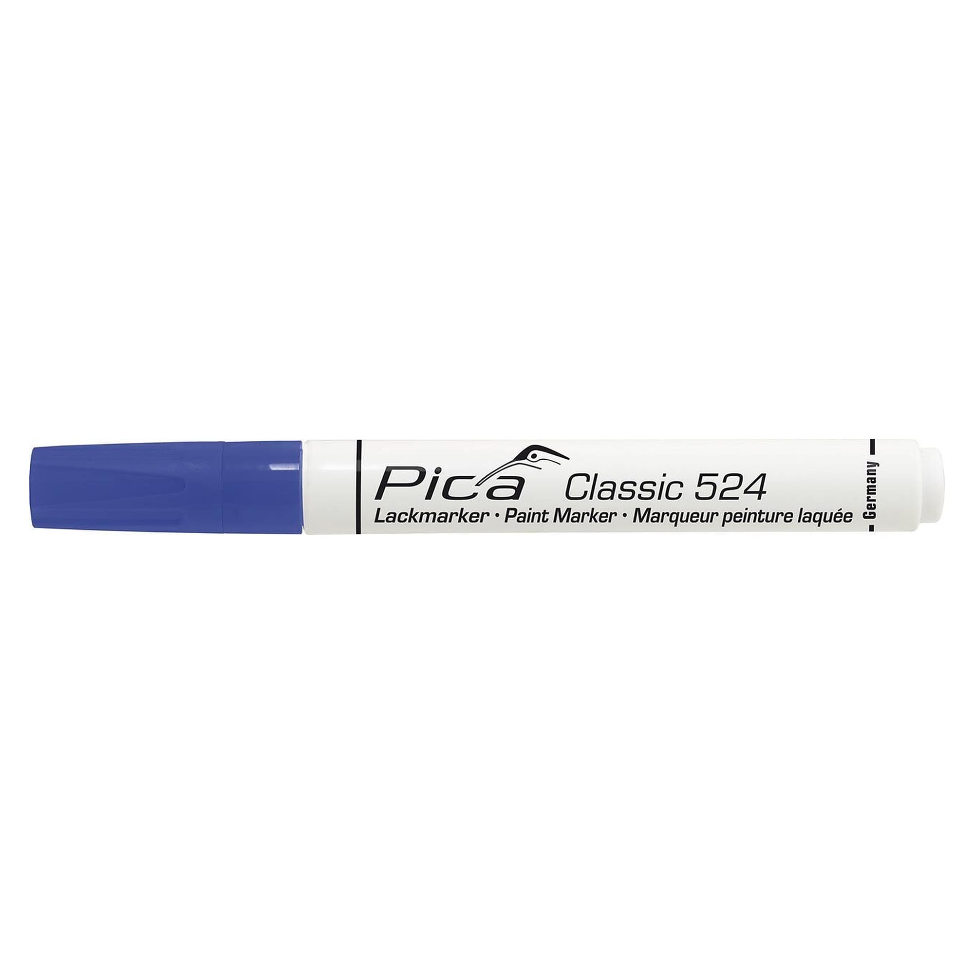 Lack- und Industriemarker mit Rundspitze 2 bis 4 mm, blau, deckend und lichtecht - Pica 524/41