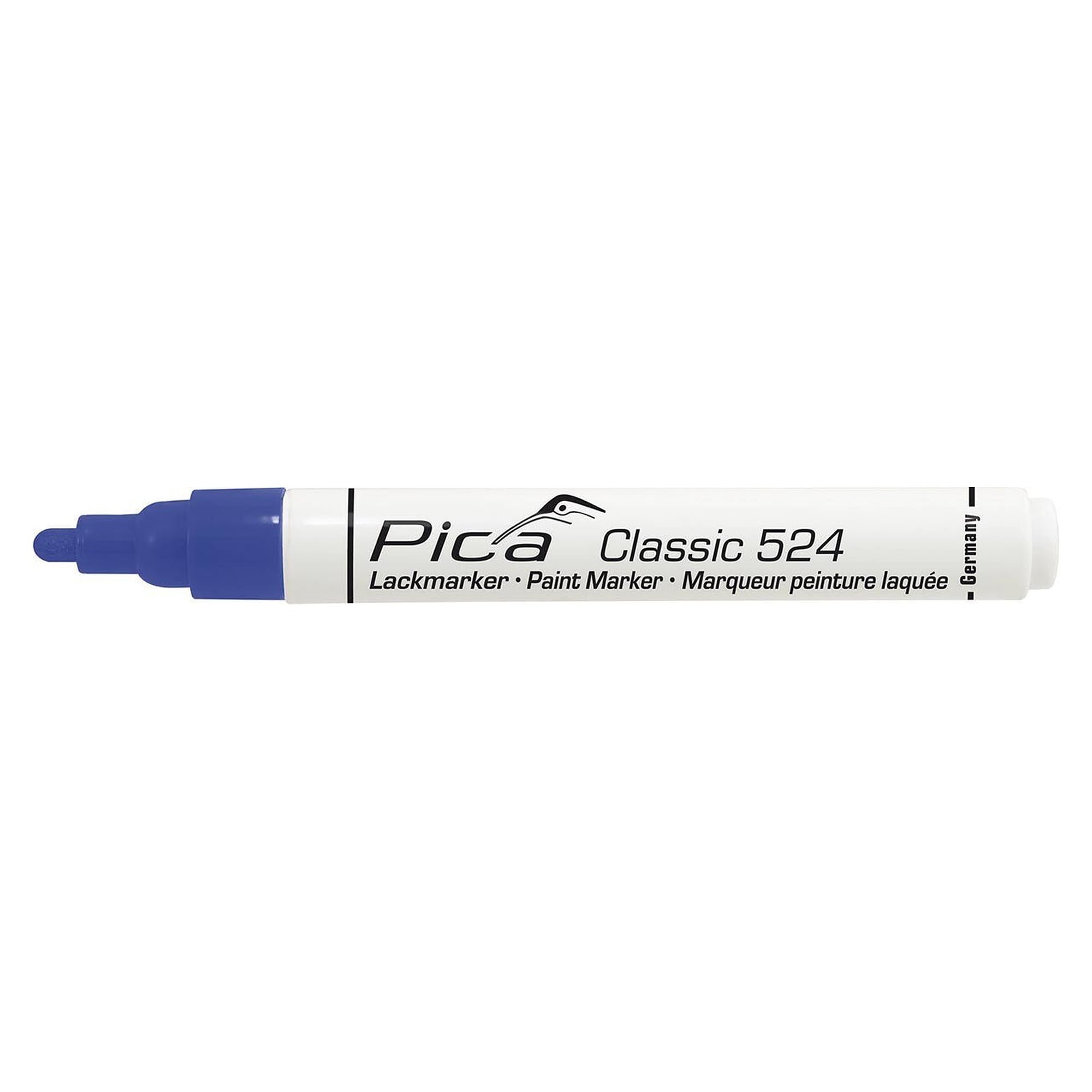 Lack- und Industriemarker mit Rundspitze 2 bis 4 mm, blau, deckend und lichtecht - Pica 524/41