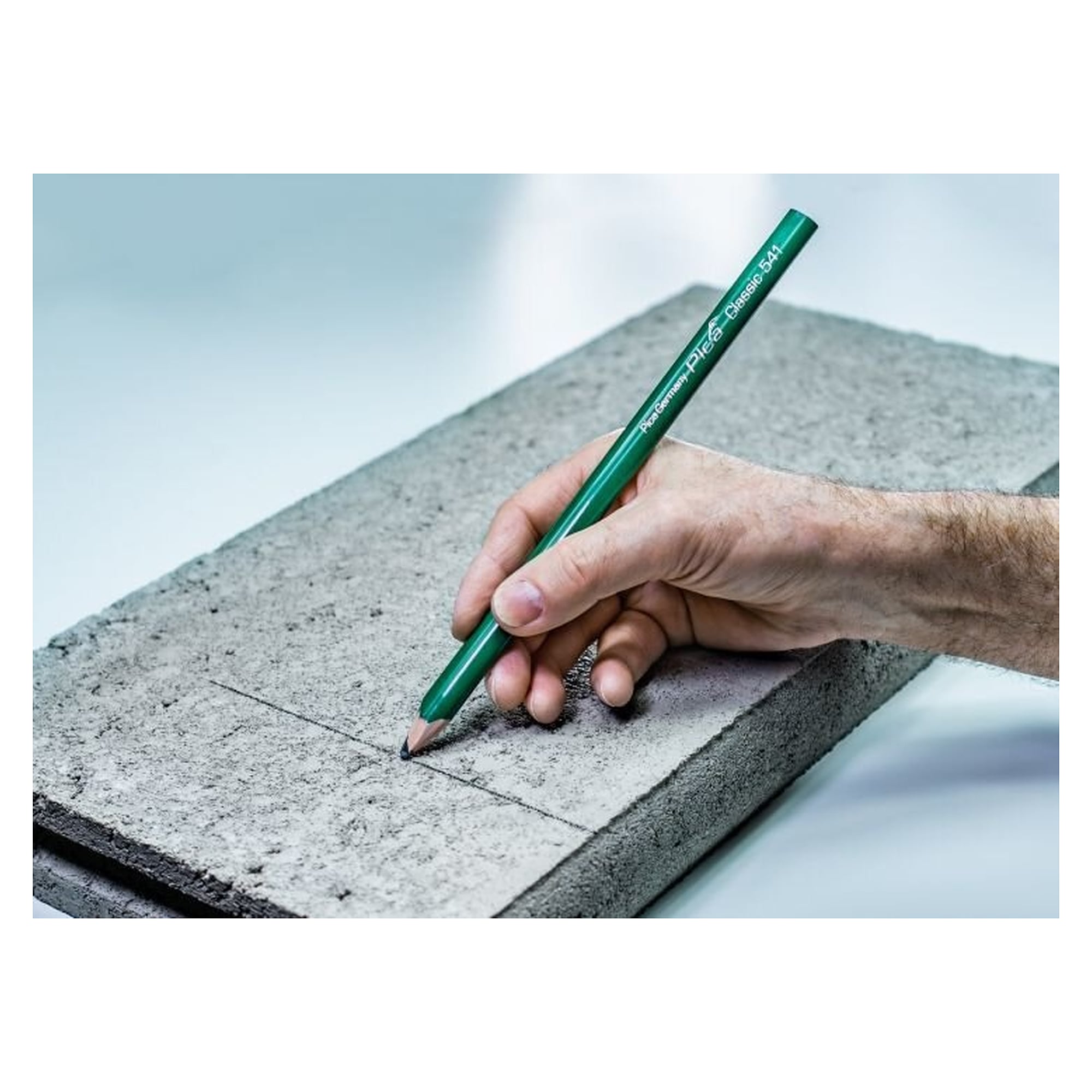 Stonemason pencil 30 cm with 10H graphite lead, oval shape, pack of 10 - Pica 541/30-10
