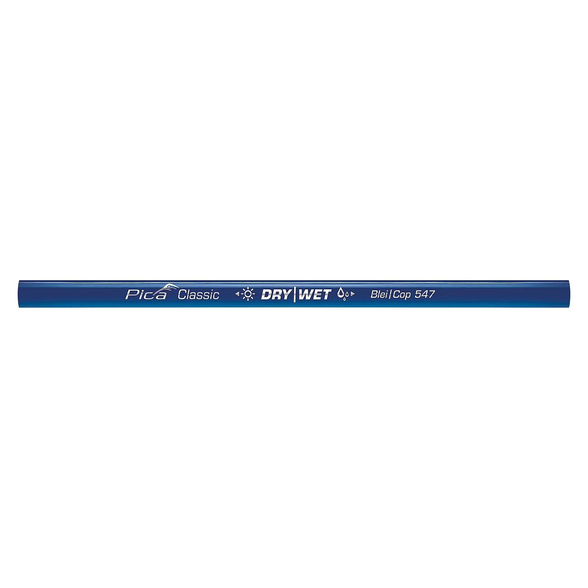 dry&wet pencil and copying pencil 24 cm for dry and wet timber, box of 100 - Pica 547/24-100