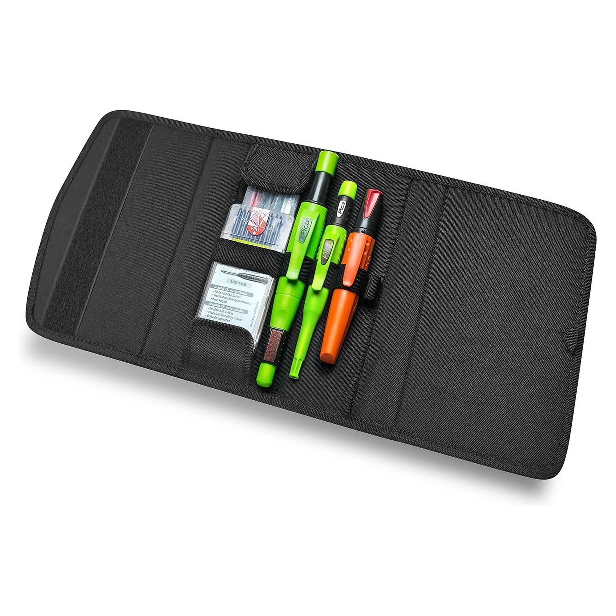 Carpenter marking set in nylon case with BIG-Dry and Dry markers and refill leads - Pica 55030