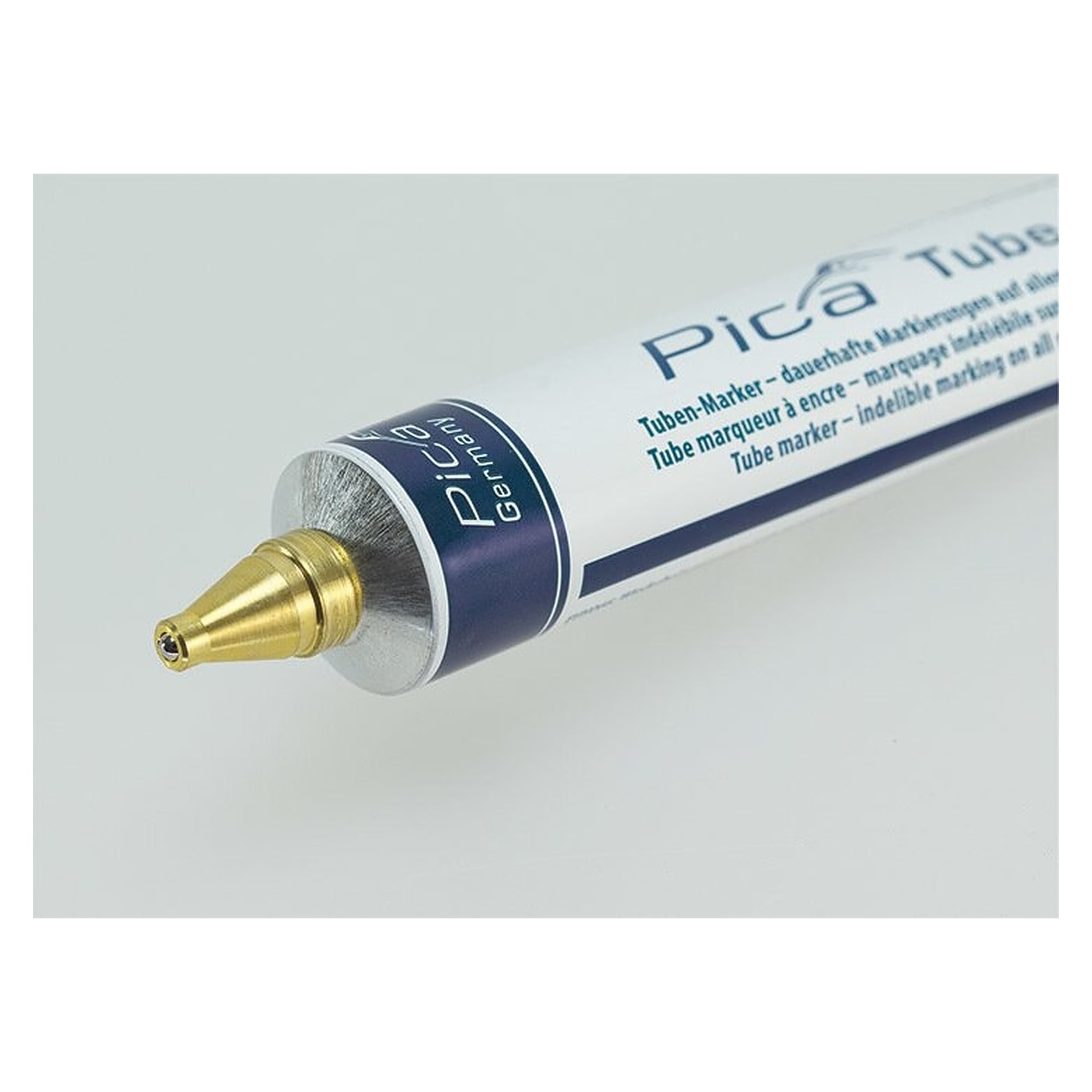 Signierpaste in der Tube 50 ml, grün, Kugelspitze 3 mm für ölige und rostige Metalle - Pica 575/36