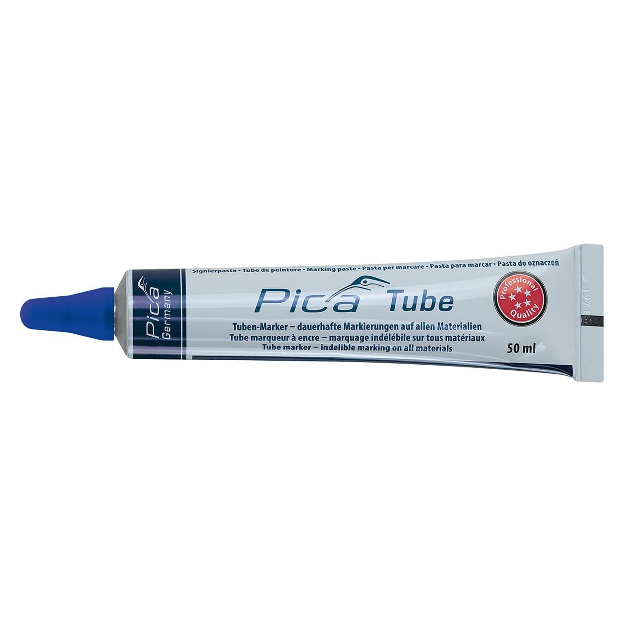 Signierpaste in der Tube 50 ml, blau, Kugelspitze 3 mm für ölige und rostige Metalle - Pica 575/41