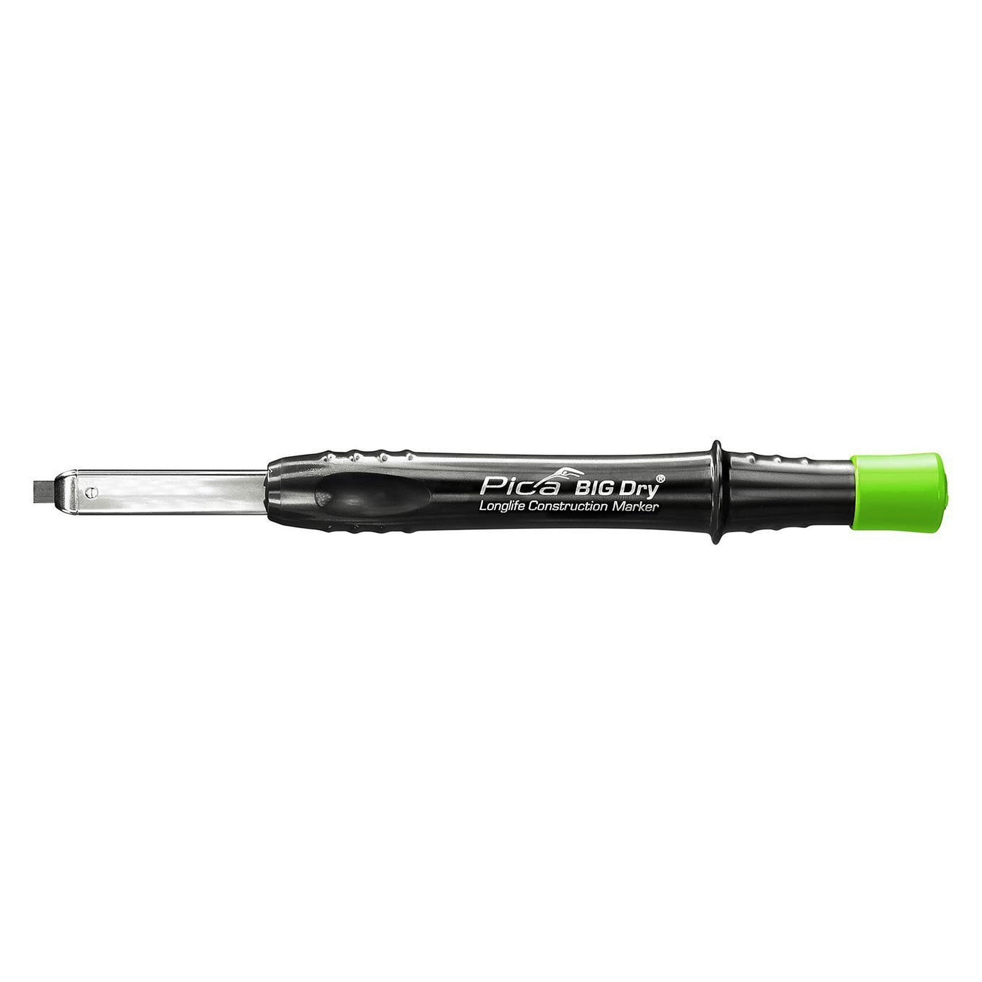 BIG DRY construction marker with automatic lead feed and lead sharpener, graphite, blister - Pica 6060/SB