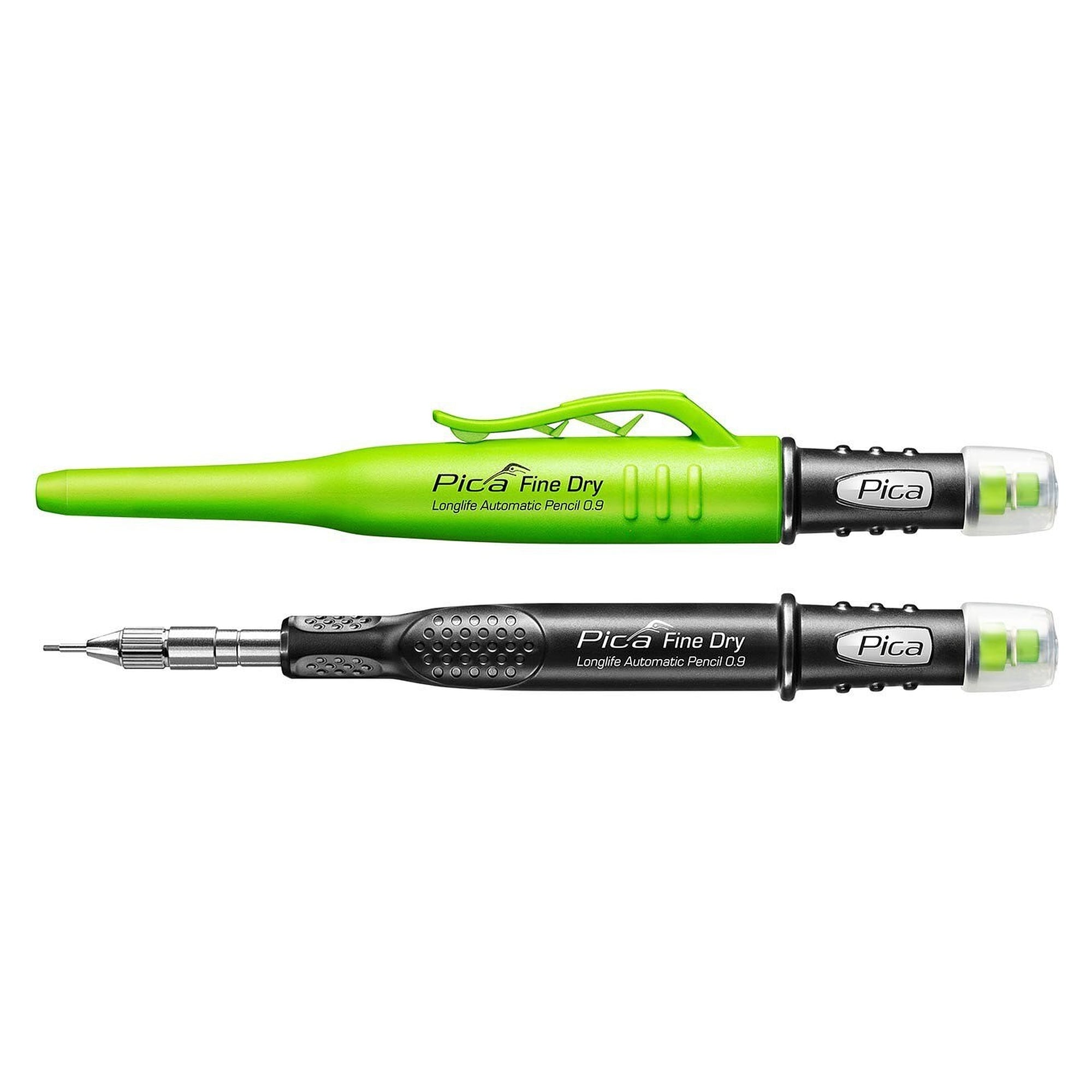 Fine-Dry fine-lead mechanical pencil 0.9 mm with eraser and clip, graphite - Pica 7070