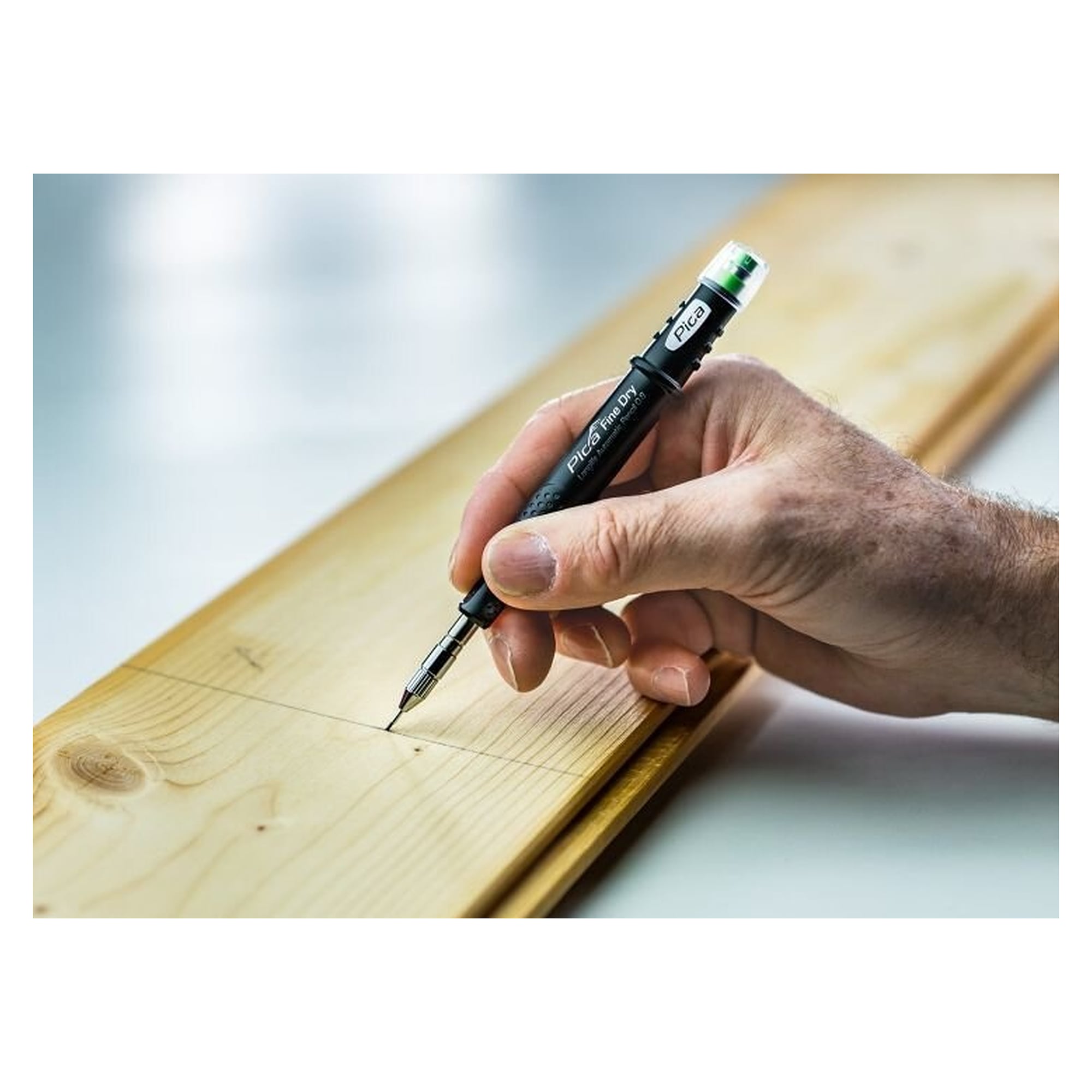 Fine-Dry fine-lead mechanical pencil 0.9 mm with eraser and clip, graphite - Pica 7070