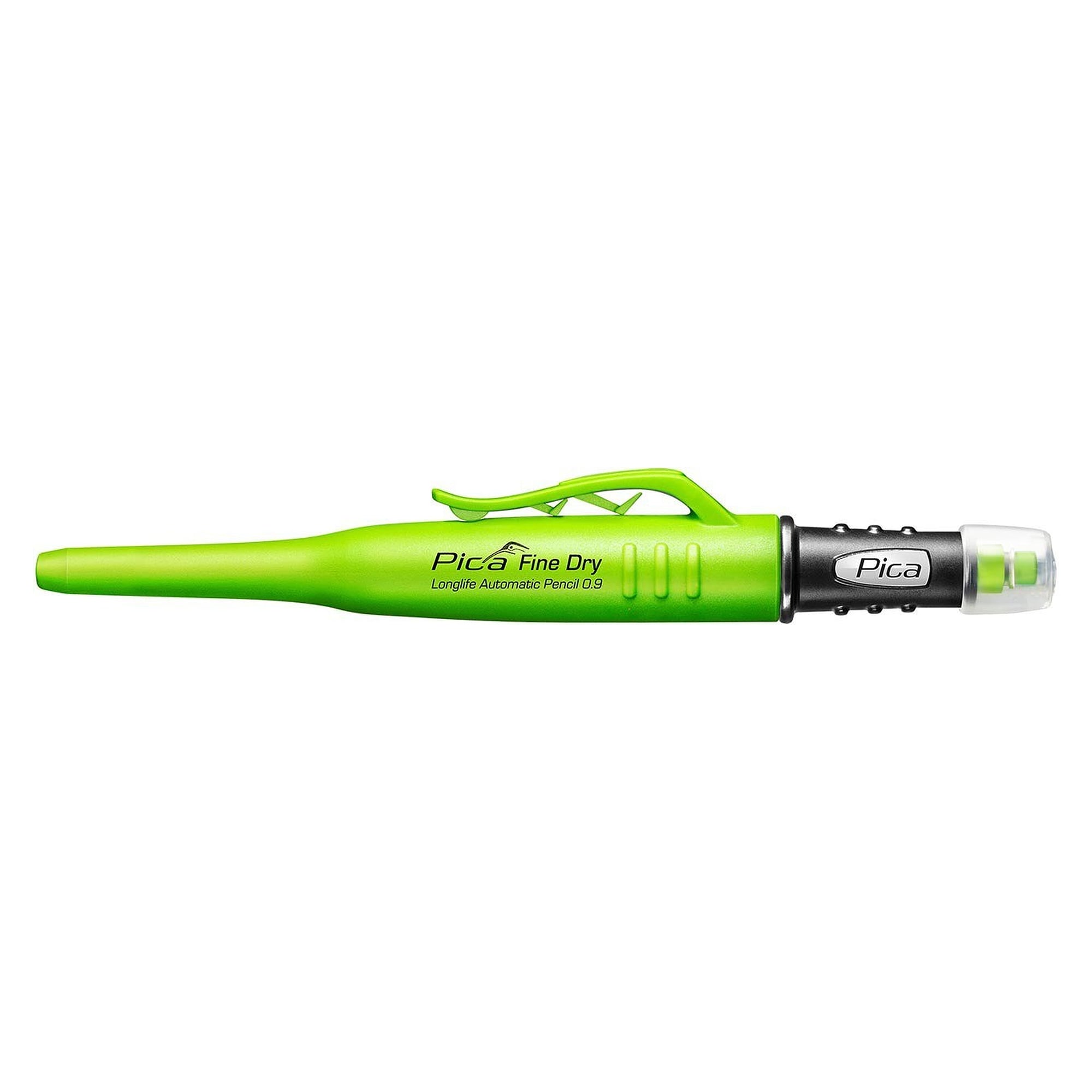 Fine-Dry fine-lead mechanical pencil 0.9 mm with eraser and clip, graphite, blister - Pica 7070/SB
