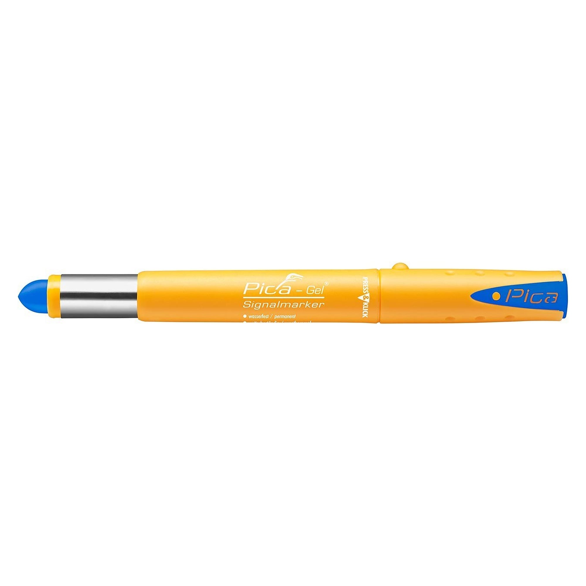 GEL Signalmarker blau für nasse, ölige und rostige Flächen, hitzefest bis ca. 1000 °C - Pica 8081