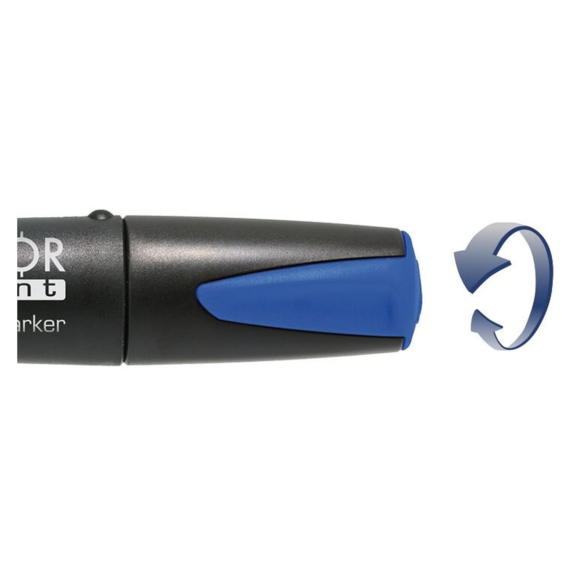 VISOR permanent marker red with wax marking crayon for almost any surface, blister pack - Pica 990/40/SB
