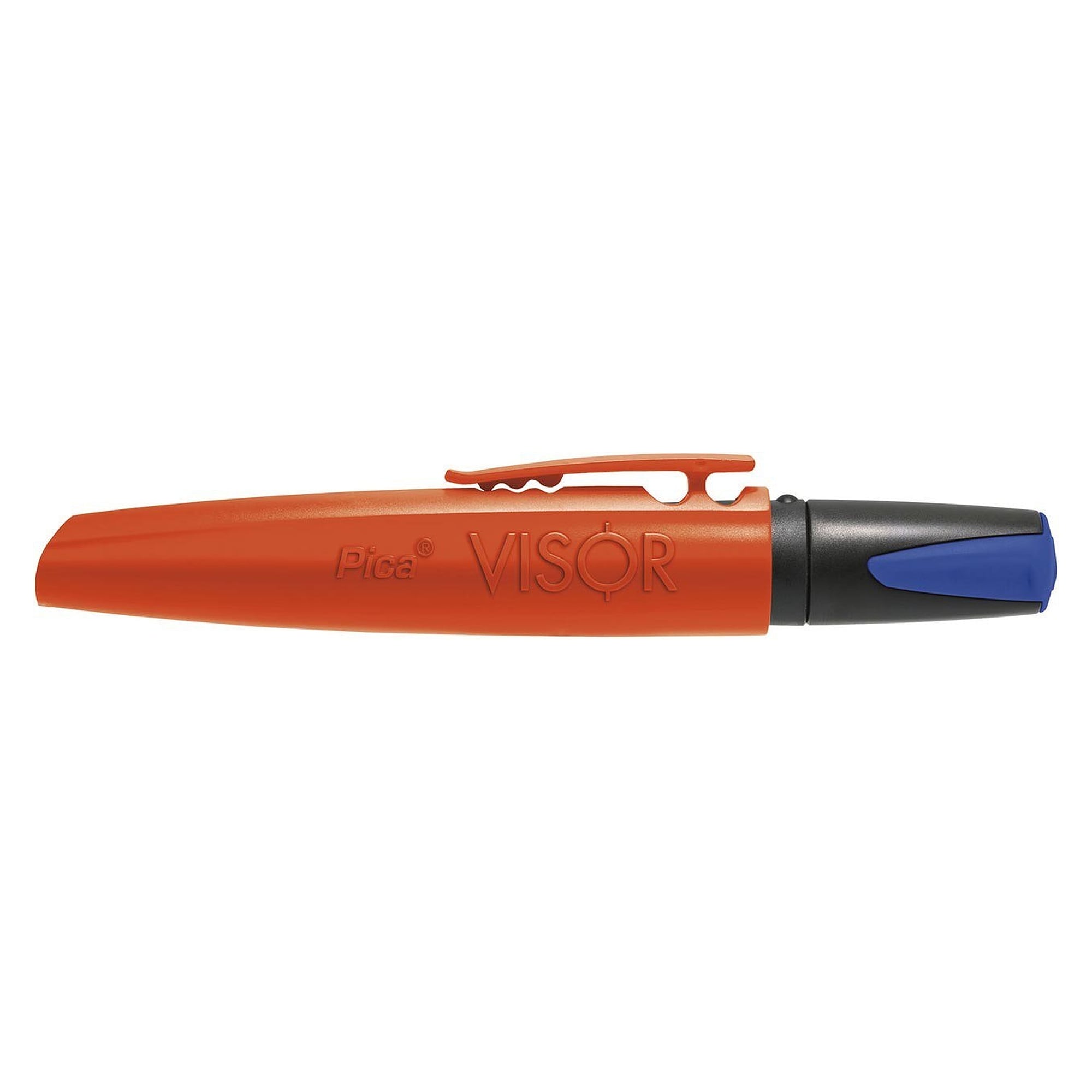 VISOR permanent marker blue with wax marking crayon for almost any surface, blister pack - Pica 990/41/SB