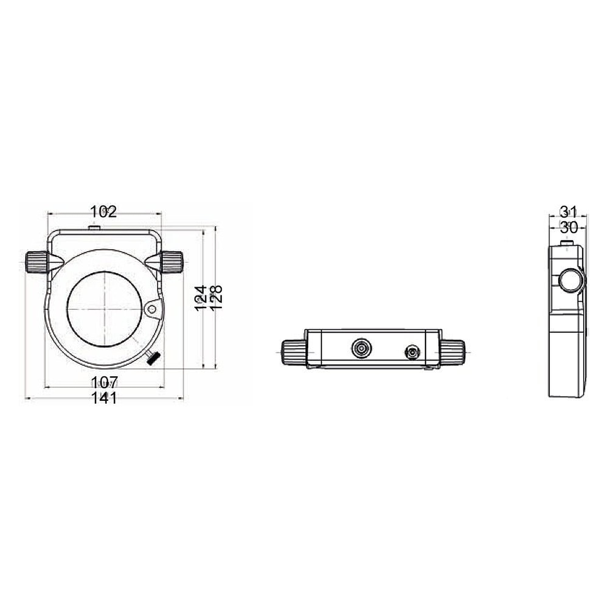 Éclairage annulaire LED HPRL segmentable, 8 LED haute puissance, 220 klx, D=66 mm - Zeiss 417040-9300-000