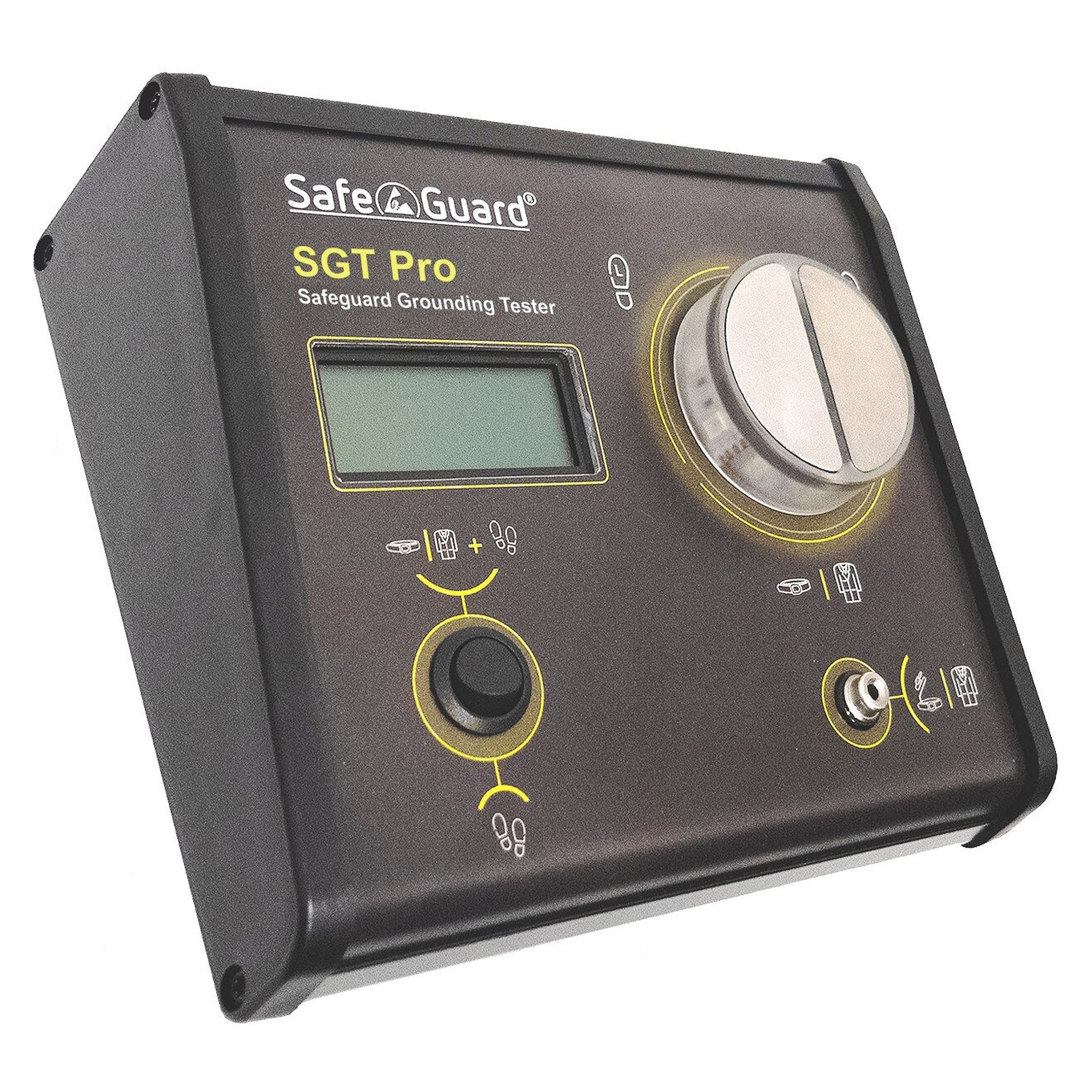 ESD grounding tester SGT Pro with LCD display and double foot electrode - Safeguard SafeGuard-SGT-Pro