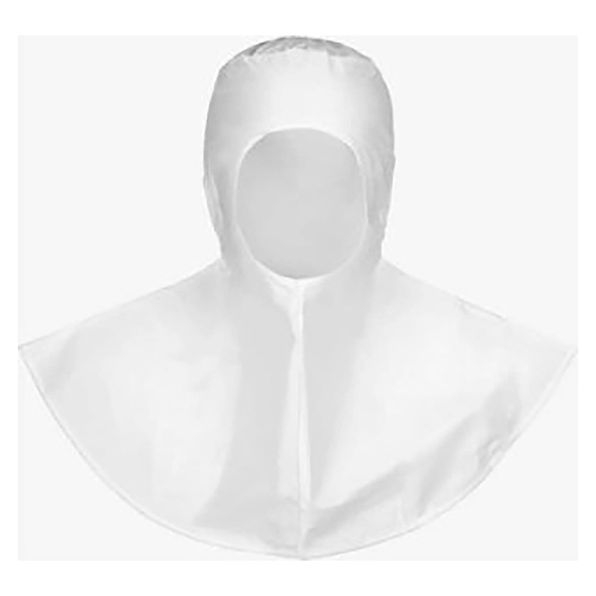 CleanMax Reinraum-Kapuze aus SMMS-Polypropylen mit Gesichtsgummi, CE Kat. III, weiß - DS Safety Wear CLM-KAP