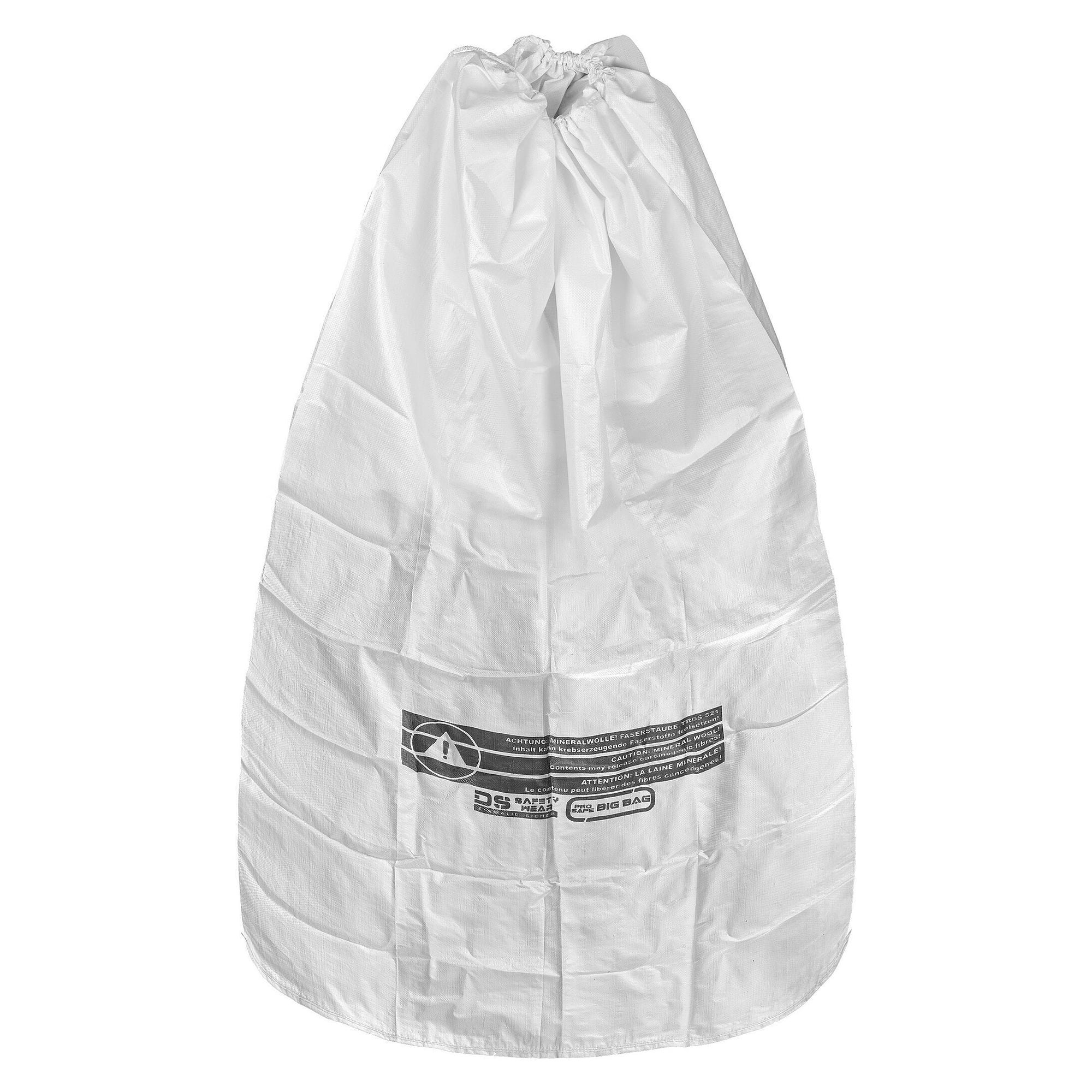 PP-Flachsack 140 x 220 cm, 60 g/m², Kordel im Saum, Mineralwolle-Warndruck - DS Safety Wear PPFBM140