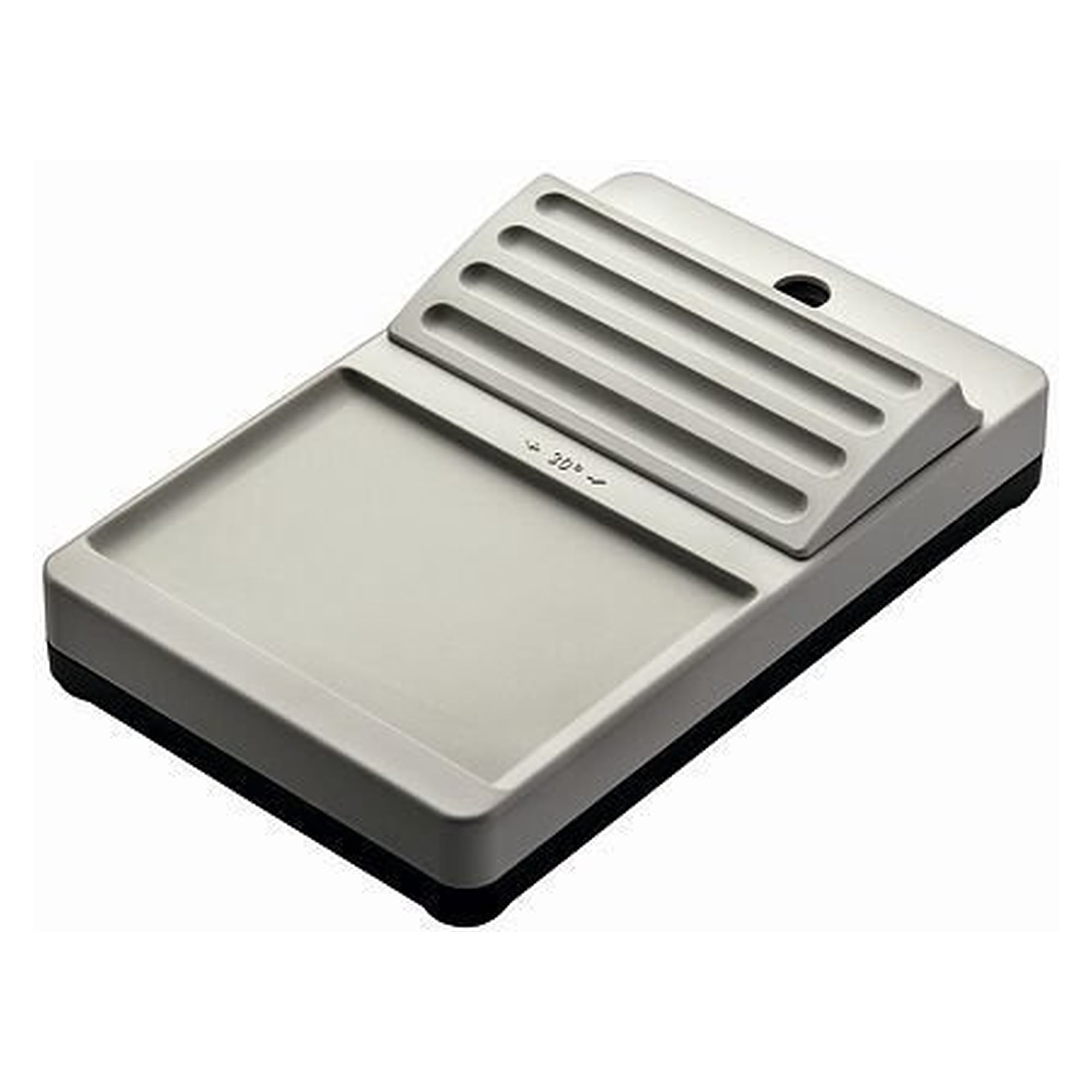 TF table base for RING LED magnifier lights and MINELA lights, with cable routing, grey - Waldmann 190037159-00014993