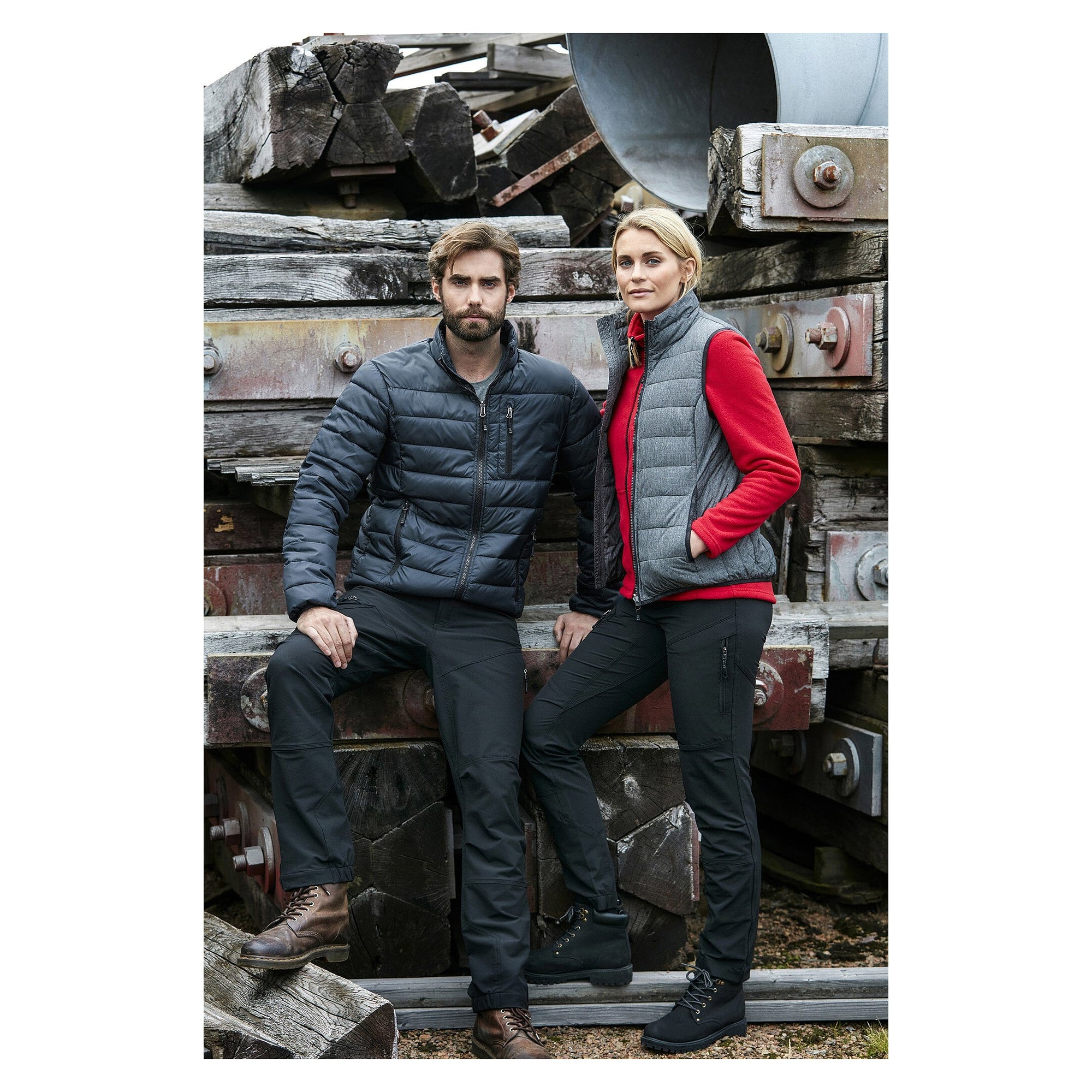 Pantalon de travail stretch Wiggo, hybride 5 poches, homme, noir, taille 102 - South West 1000375001150