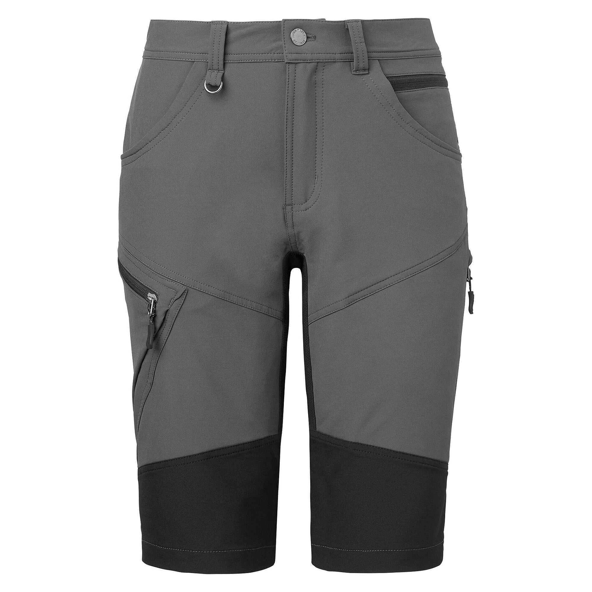 Kurze Stretch-Arbeitshose Wiggo Herren, 5 Taschen, Graphit, Größe 44 - South West 1000377025044