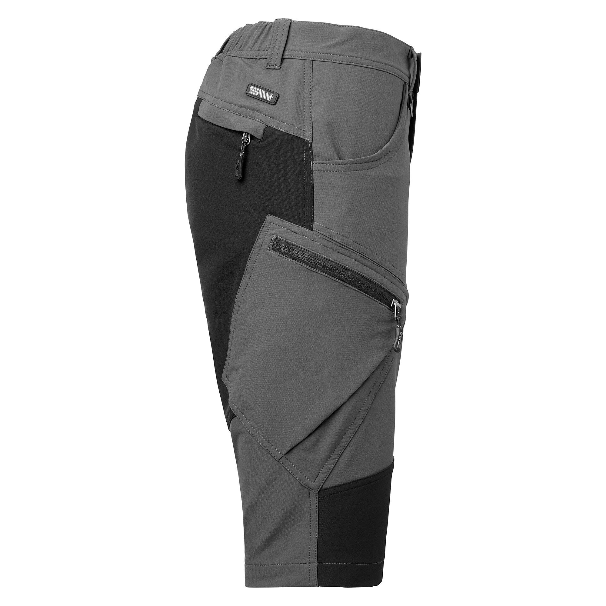 Kurze Arbeitshose Wiggo für Herren, 5-Pocket-Stretch, graphit, Größe 46 - South West 1000377025046
