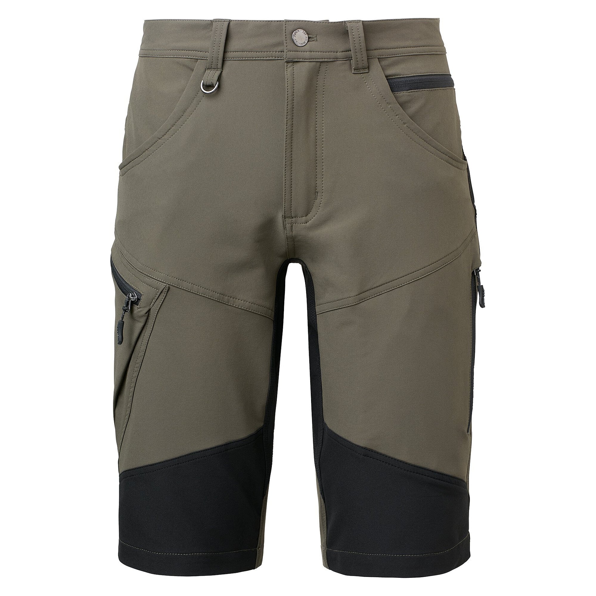 Kurze Arbeitshose Wiggo für Herren, 5-Pocket-Stretch, oliv, Größe 44 - South West 1000377305044