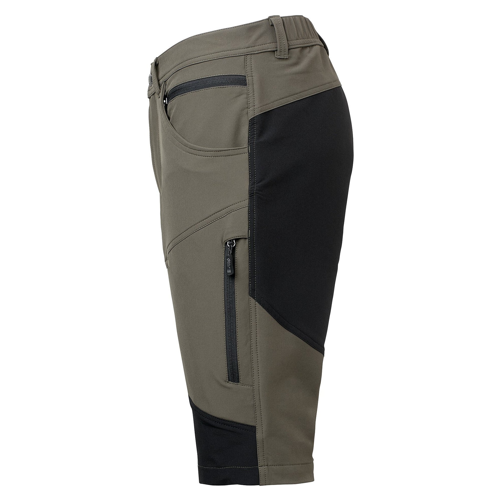 Kurze Arbeitshose Wiggo, Stretch mit Reißverschlusstaschen, Herren, oliv, Größe 52 - South West 1000377305052