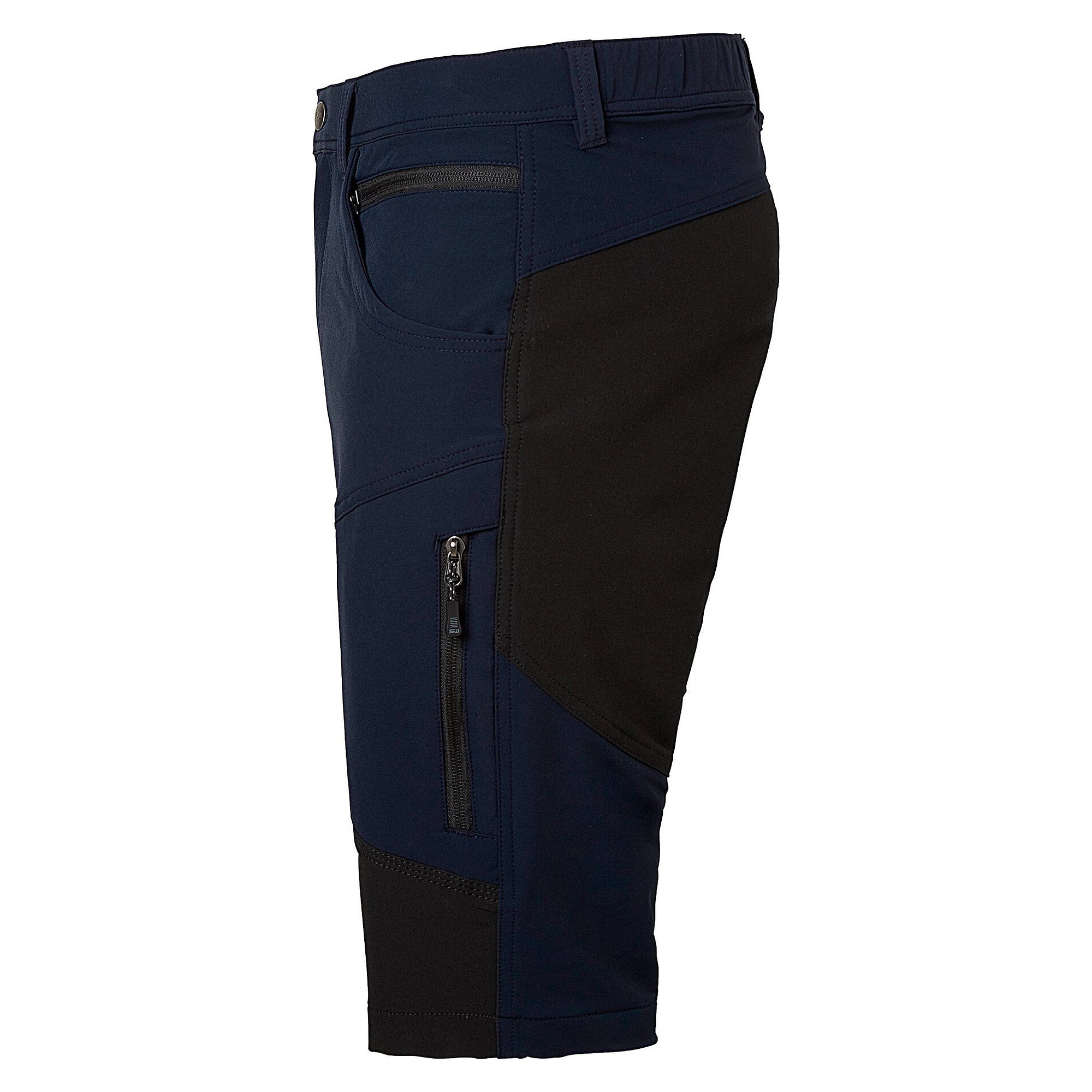 Kurze Arbeitshose Wiggo, Stretch mit Reißverschlusstaschen, Herren, navyblau, Größe 52 - South West 1000377403052