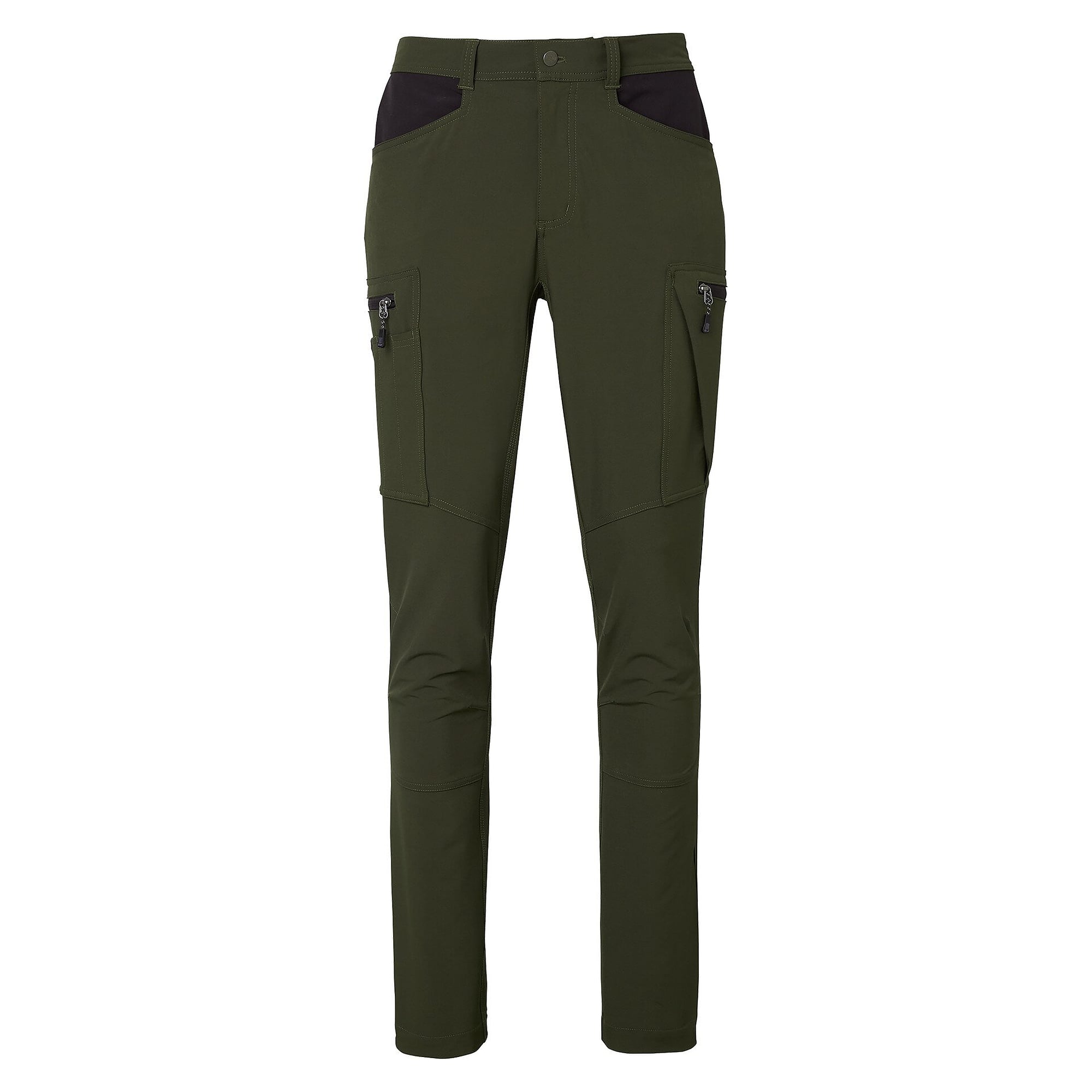 Herren-Arbeitshose Milton aus recyceltem Polyester mit Stretch, dunkeloliv, Größe 52 - South West 1000379303052