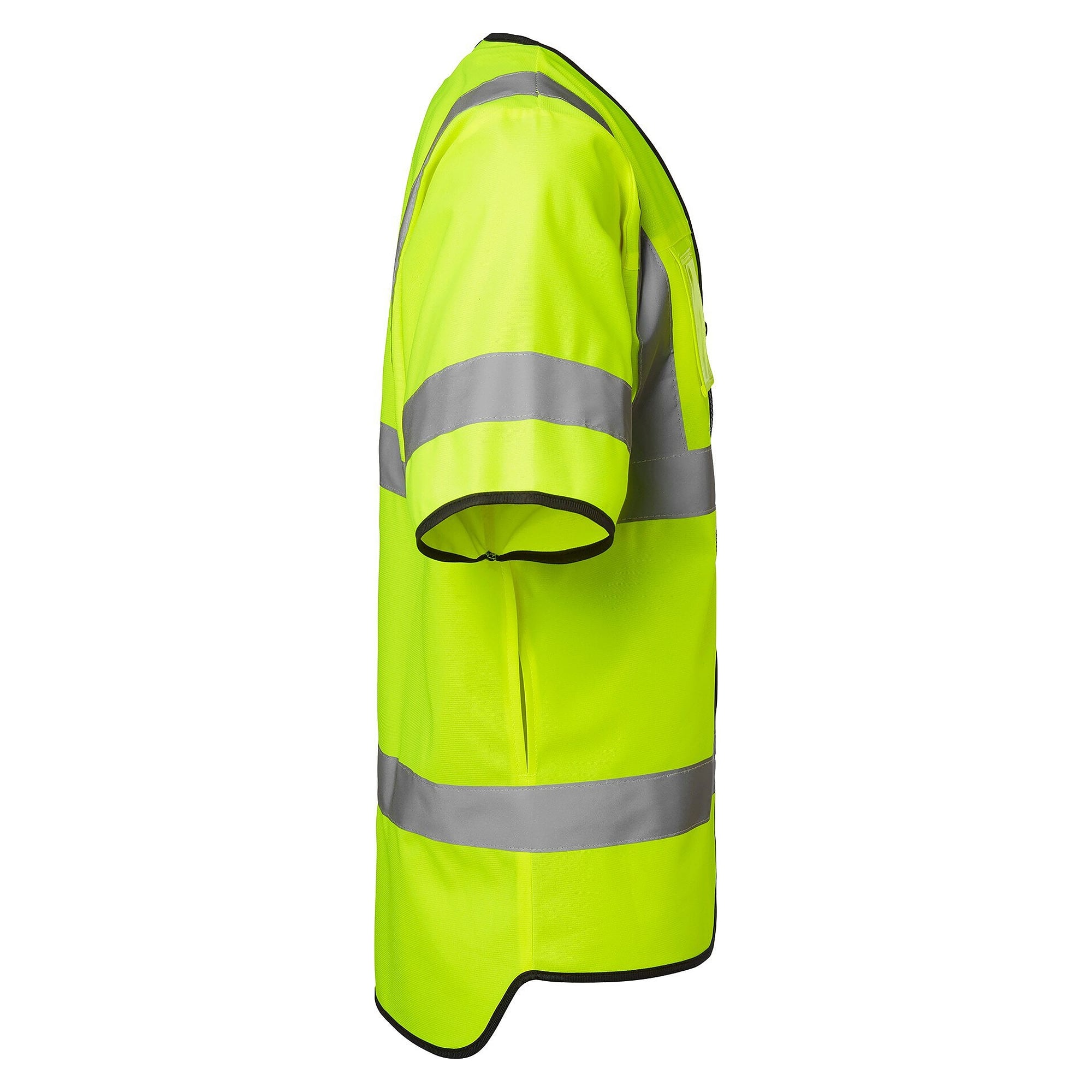 Warnweste 125 EN ISO 20471 Klasse 3 mit Reißverschluss, fluoreszierendes Gelb, XS/S - Top Swede 1000689712007