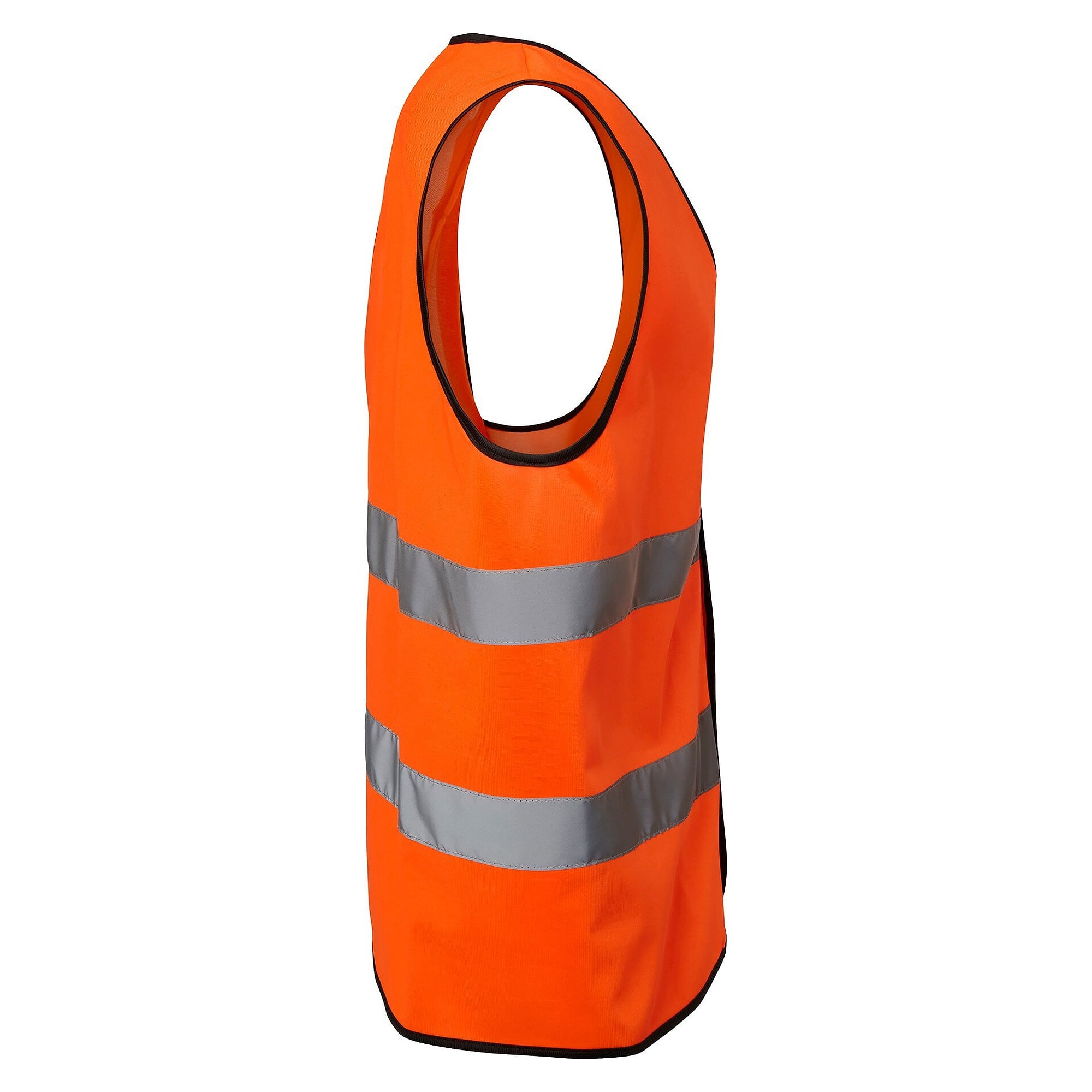 Warnweste 134 EN ISO 20471 Klasse 2 mit Klettverschluss, fluoreszierendes Orange, Einheitsgröße - Top Swede 1000699811001