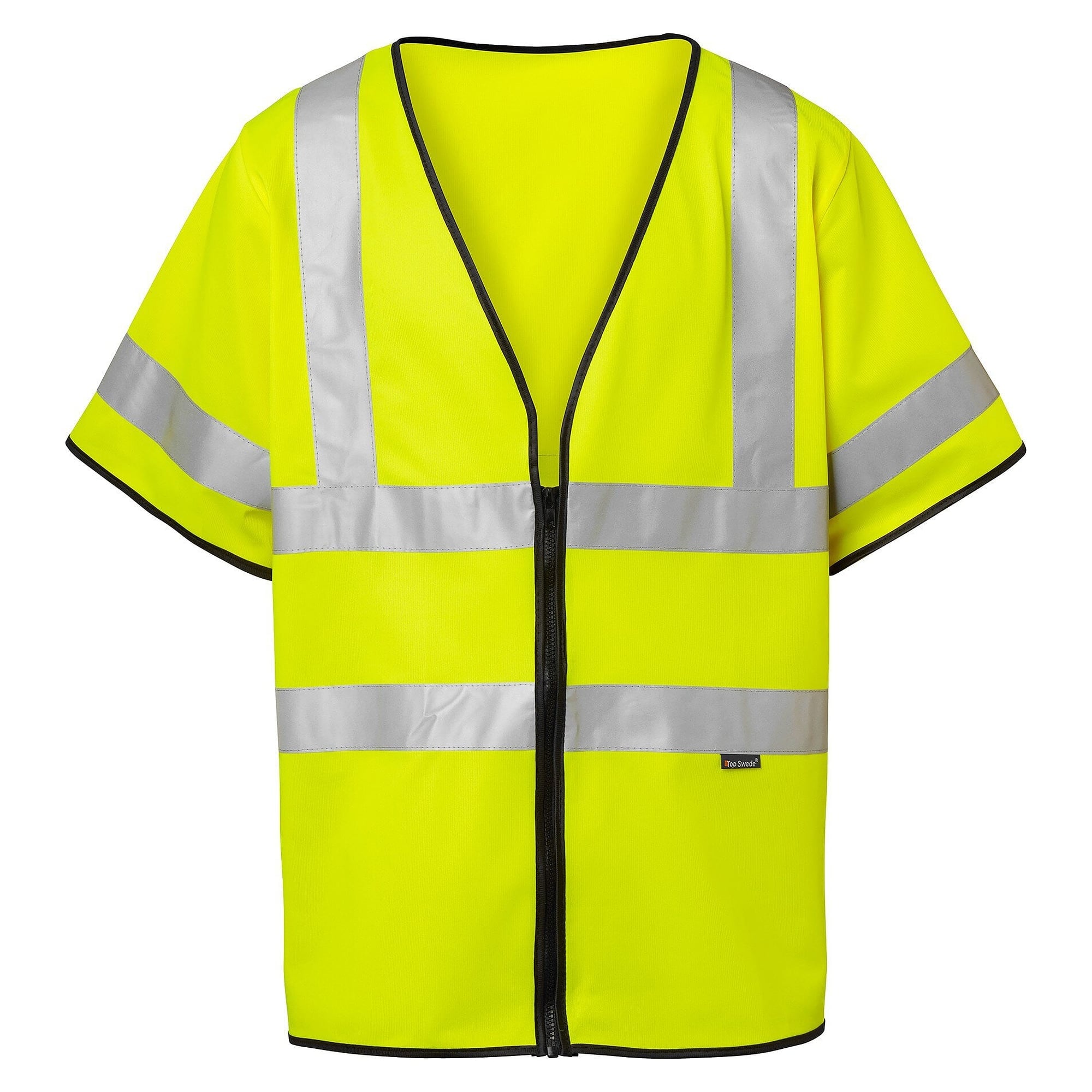 Gilet haute visibilité 135 zippé, EN ISO 20471 classe 3, jaune fluorescent, taille unique - Top Swede 1000702712001