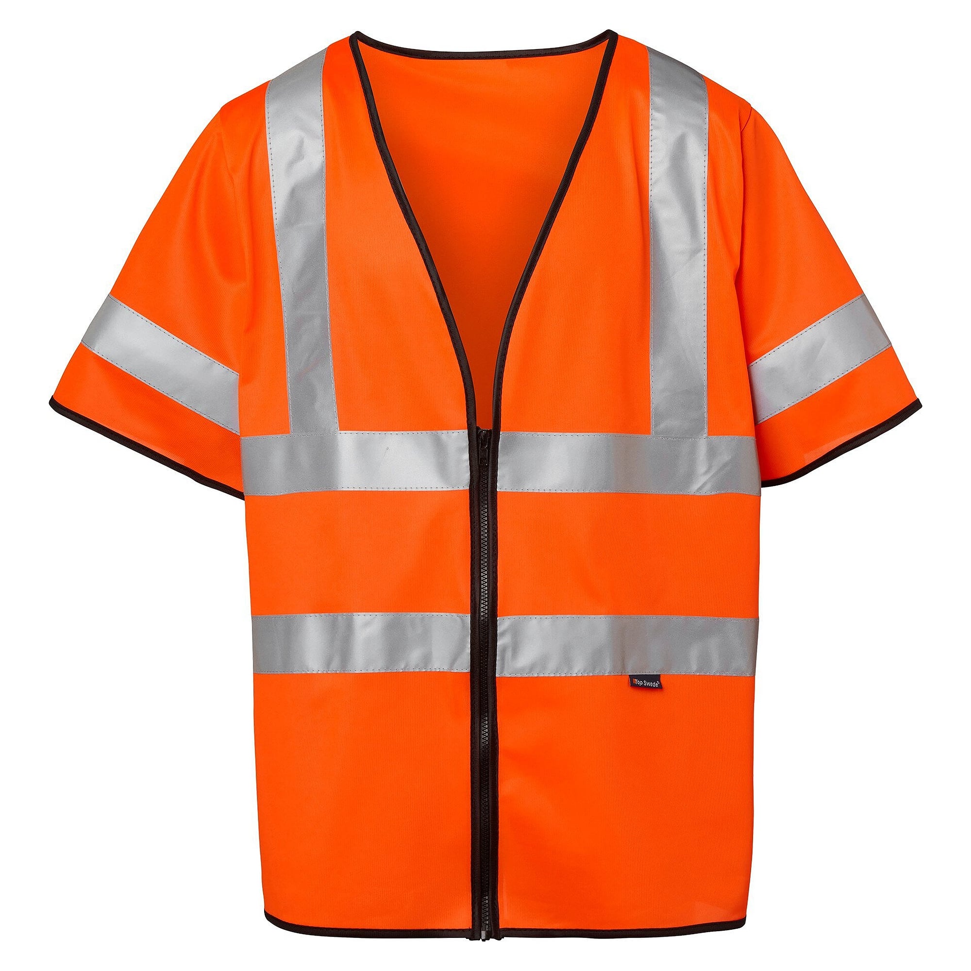 Gilet haute visibilité 135 zippé, EN ISO 20471 classe 3, orange fluorescent, taille unique - Top Swede 1000702811001