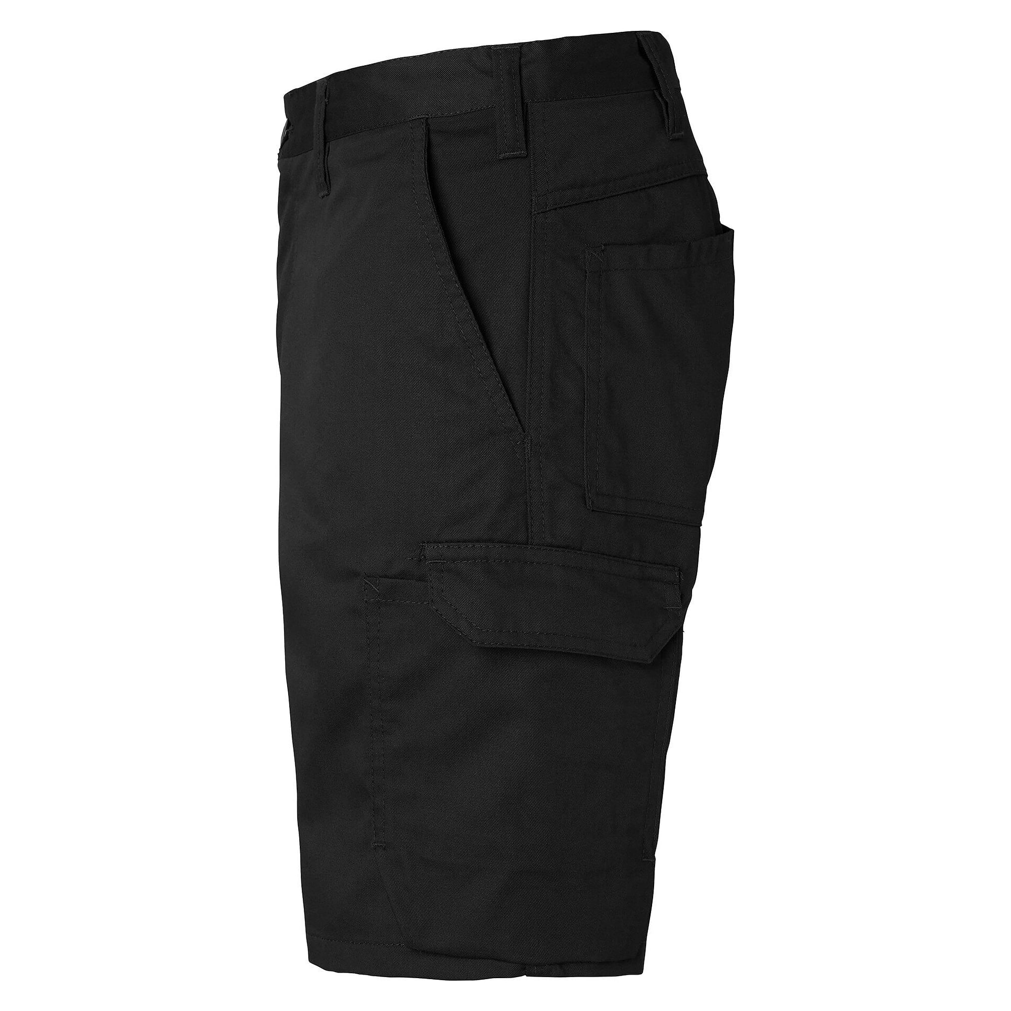 Work shorts 141 with leg pocket and phone compartment, unisex, black, size 46 - Top Swede 1000721001046