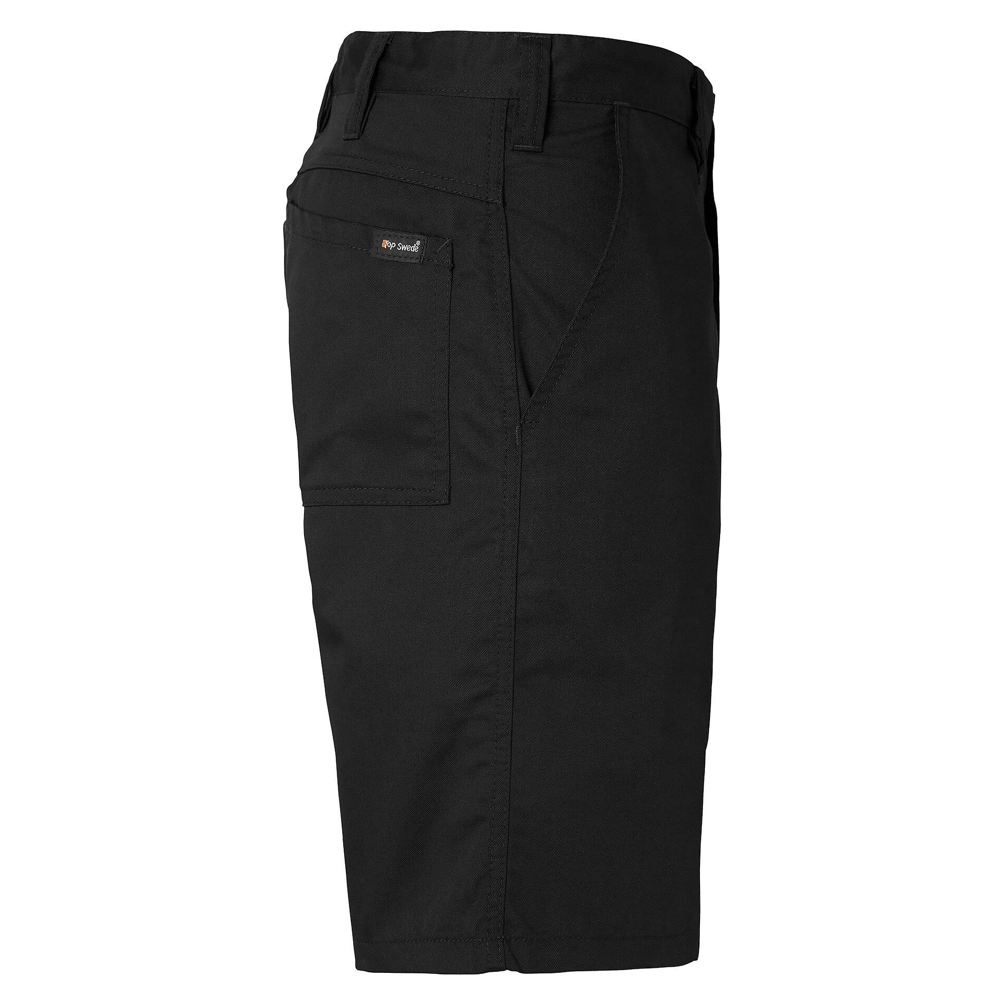 Kurze Arbeitshose 141 mit Beintasche und Handyfach, unisex, schwarz, Größe 50 - Top Swede 1000721001050