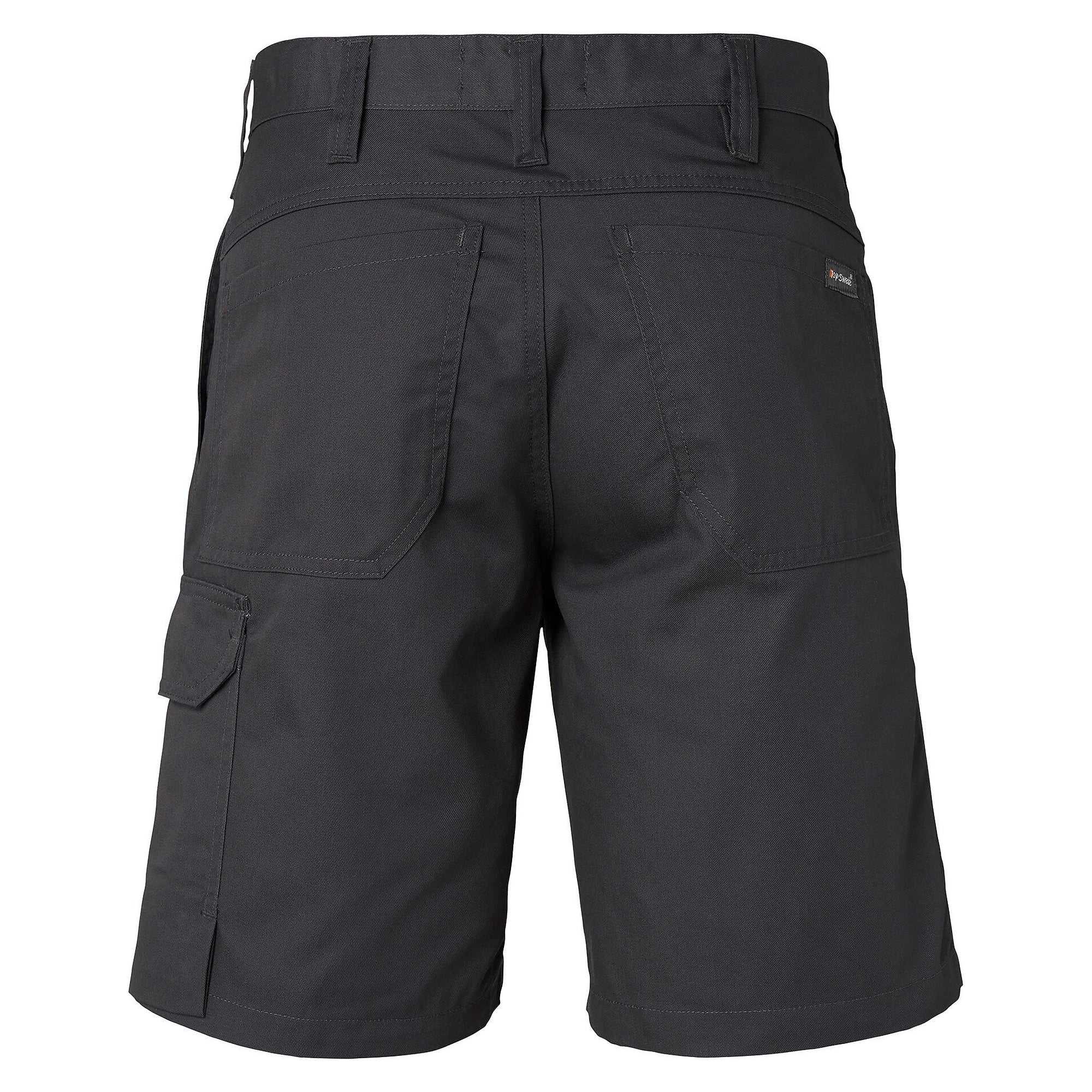 Short de travail 141 avec poche cuisse et poche téléphone, unisexe, gris foncé, taille 46 - Top Swede 1000721021046