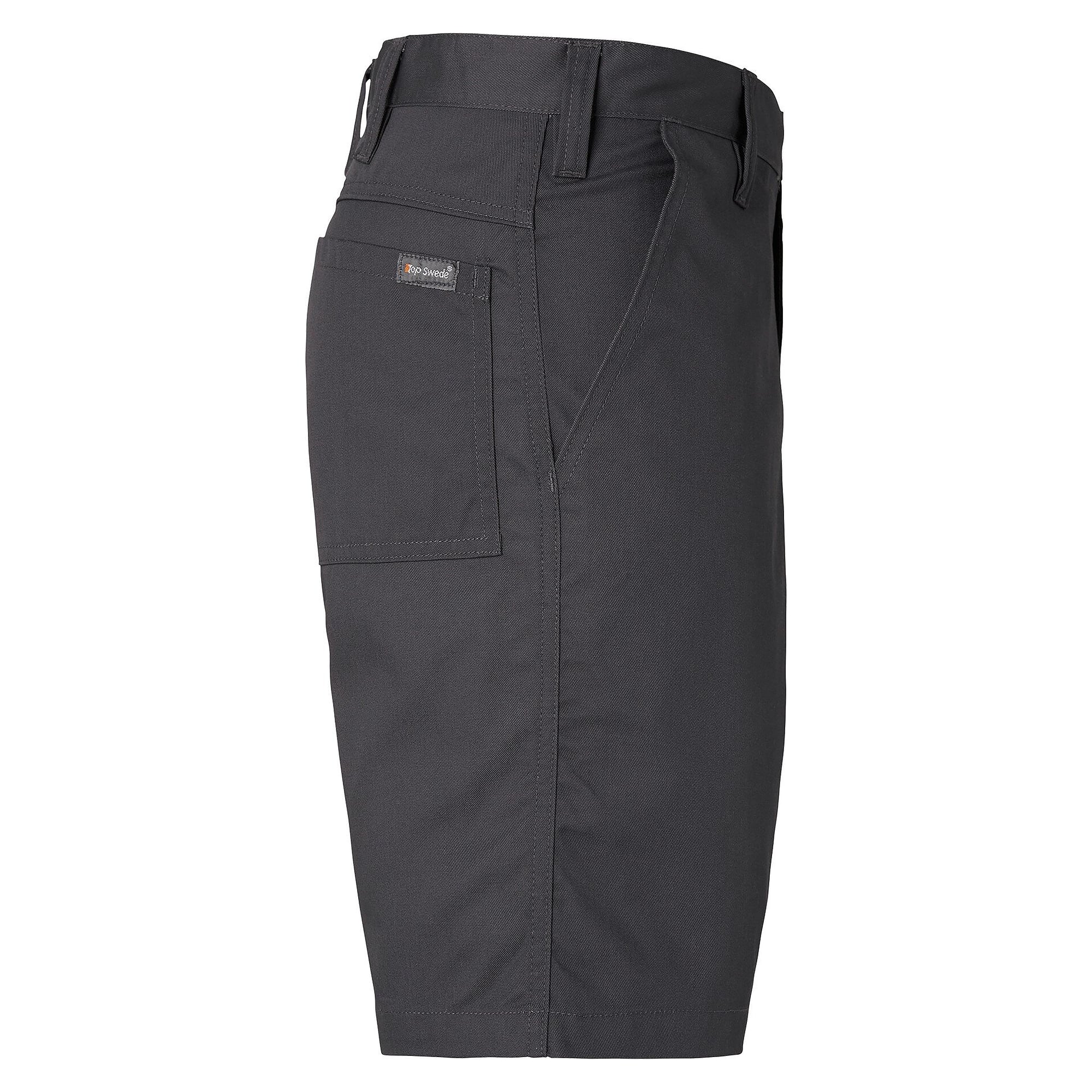 Kurze Arbeitshose 141 mit Beintasche und Handyfach, unisex, dunkelgrau, Größe 48 - Top Swede 1000721021048