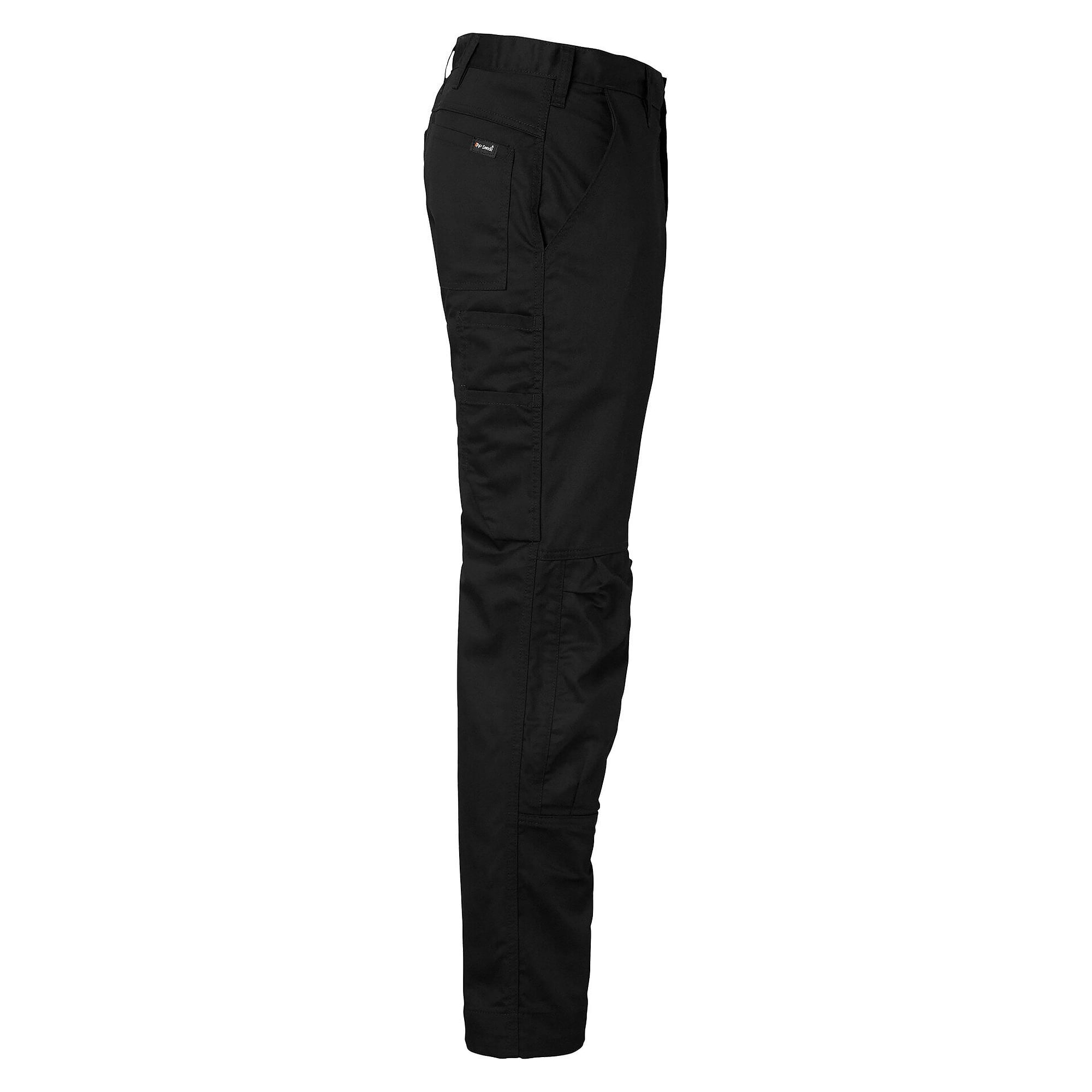 Lange Arbeitshose 166 mit Knietaschen und Beintasche, unisex, schwarz, Größe 52 - Top Swede 1000723001052