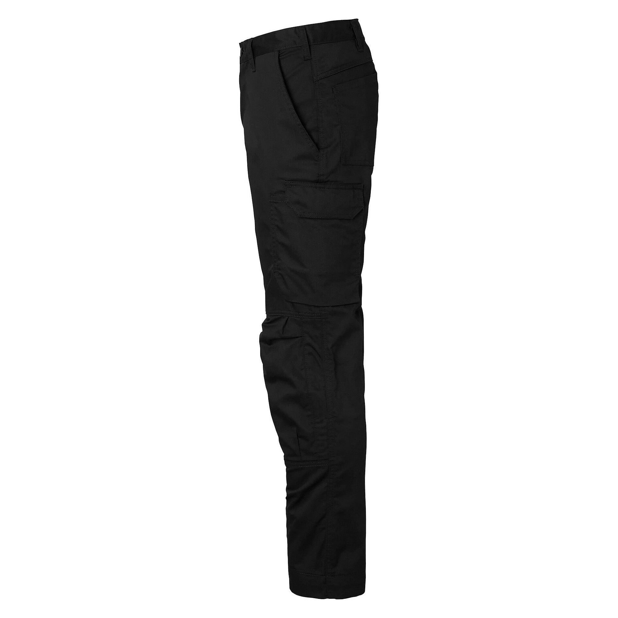 Lange Arbeitshose 166 mit Knie- und Beintaschen, unisex, schwarz, Größe 24 - Top Swede 1000723001096
