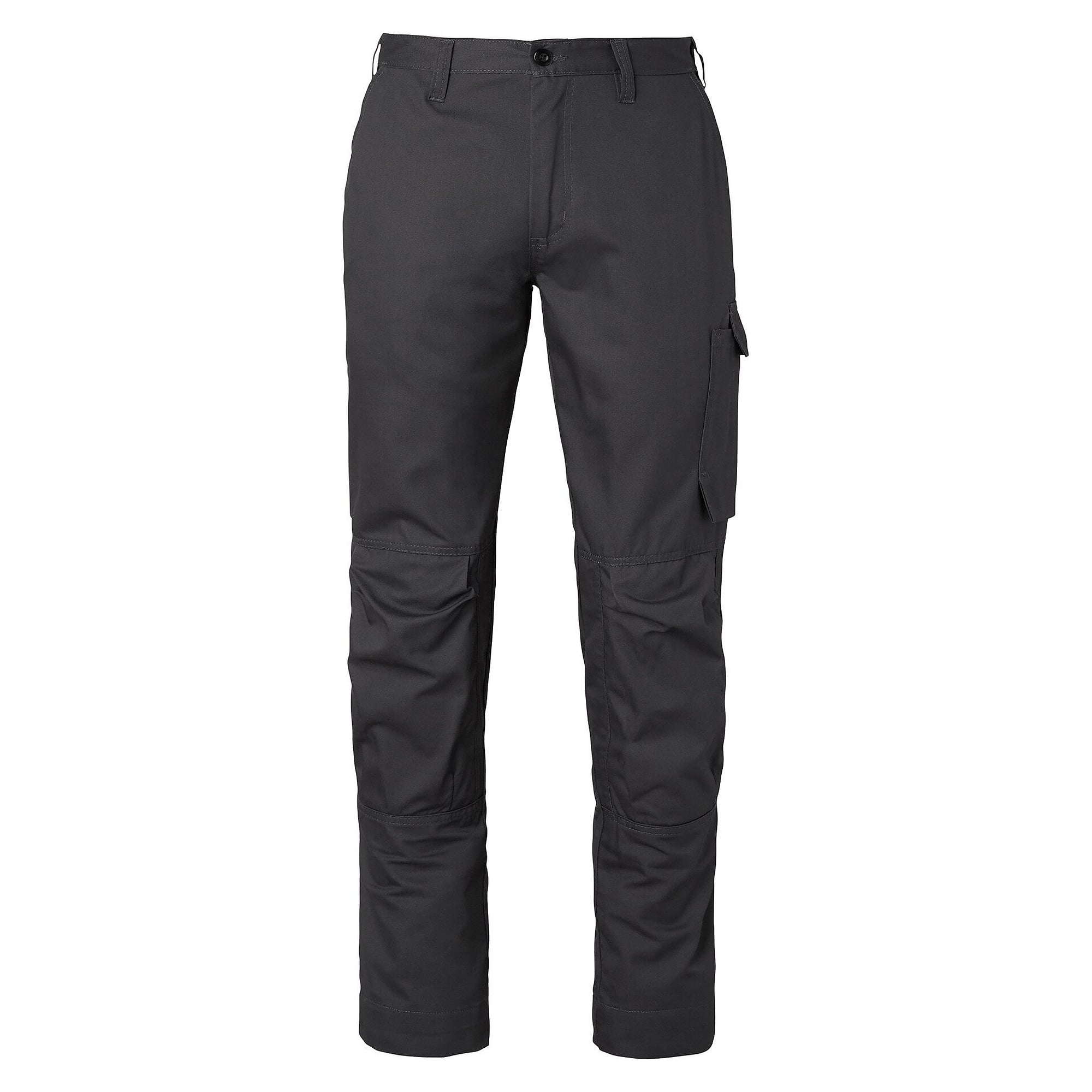Pantalon de travail long 166 avec poches genouillères, unisexe, gris foncé, taille 28 - Top Swede 1000723021112