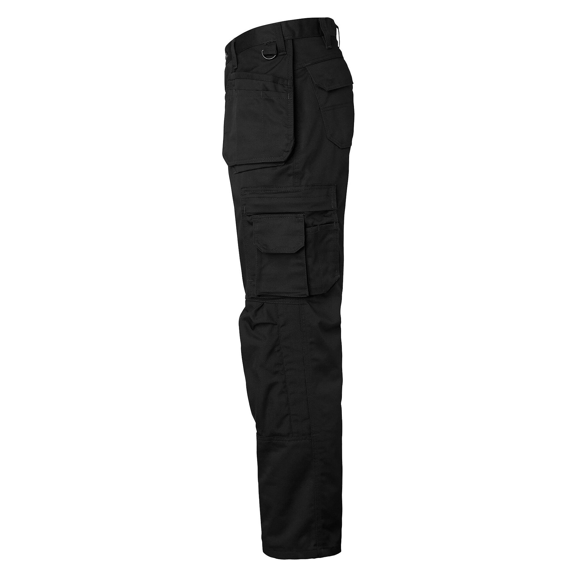 Handwerkerhose 193 mit CORDURA-Knietaschen und Nageltaschen, schwarz, Größe 48 - Top Swede 1000737001048