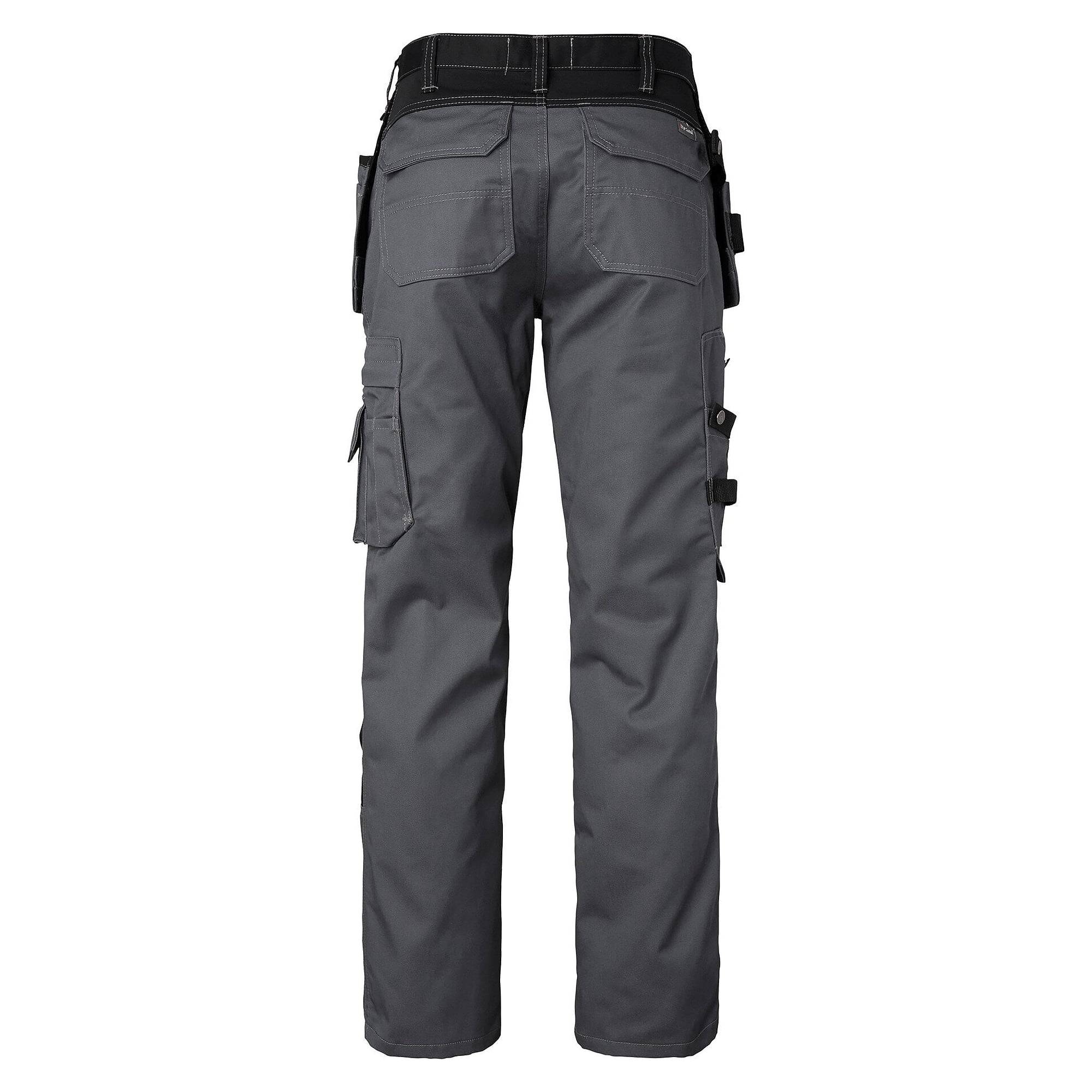 Handwerkerhose 193 mit CORDURA-Knietaschen und Nageltaschen, grau-schwarz, Größe 50 - Top Swede 1000737922050