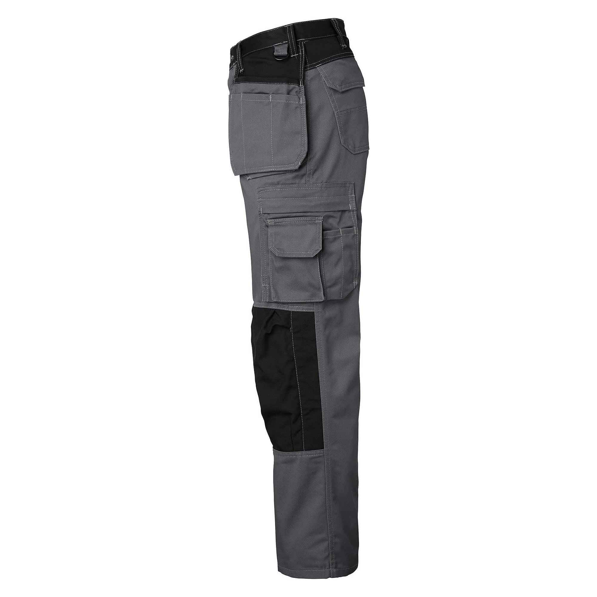 Pantalon d'artisan 193, poches genouillères CORDURA et poches à clous, gris-noir, taille 56 - Top Swede 1000737922056
