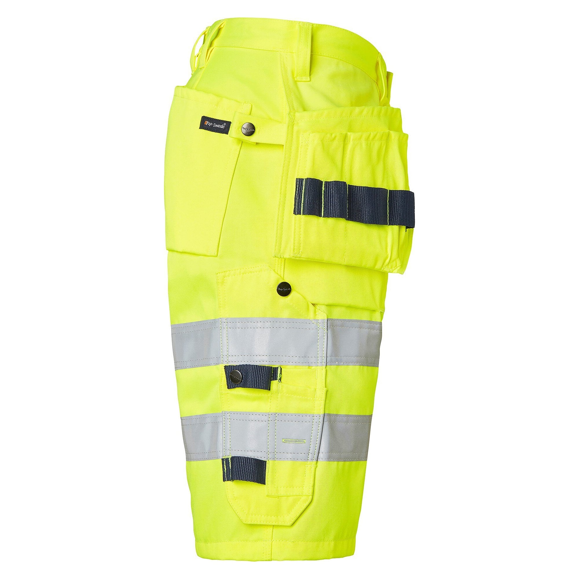 Short d'artisan haute visibilité 195 EN ISO 20471 classe 2, jaune fluo, taille 46 - Top Swede 1000739712046
