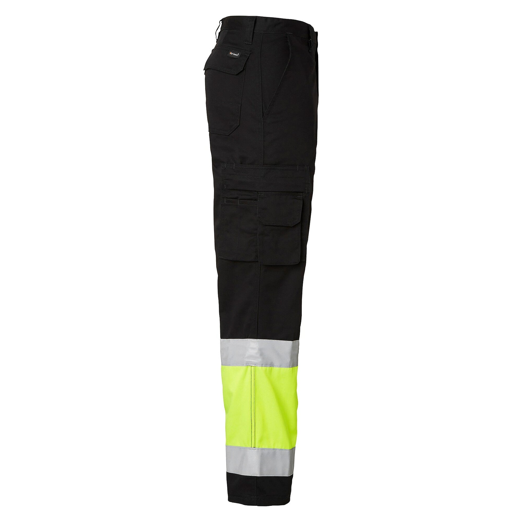 Pantalon de travail haute visibilité 2070 EN ISO 20471 classe 1, noir/jaune fluo, taille 46 - Top Swede 1000824914046
