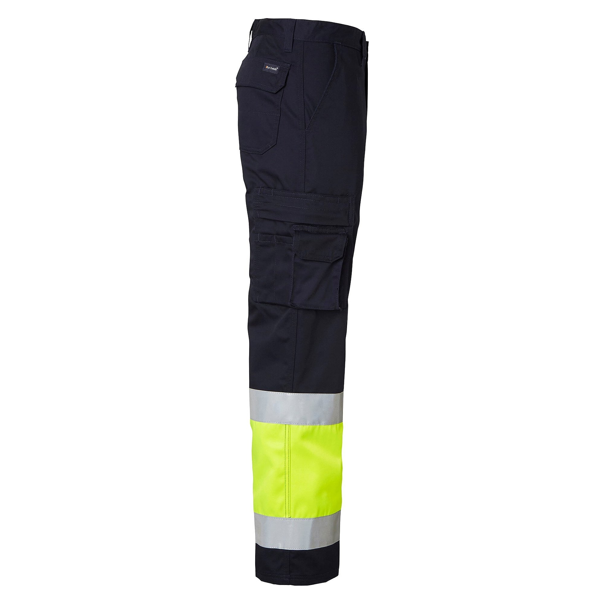 Pantalon de travail haute visibilité 2070 EN ISO 20471 classe 1, bleu marine/jaune fluo, taille 50 - Top Swede 1000824960050