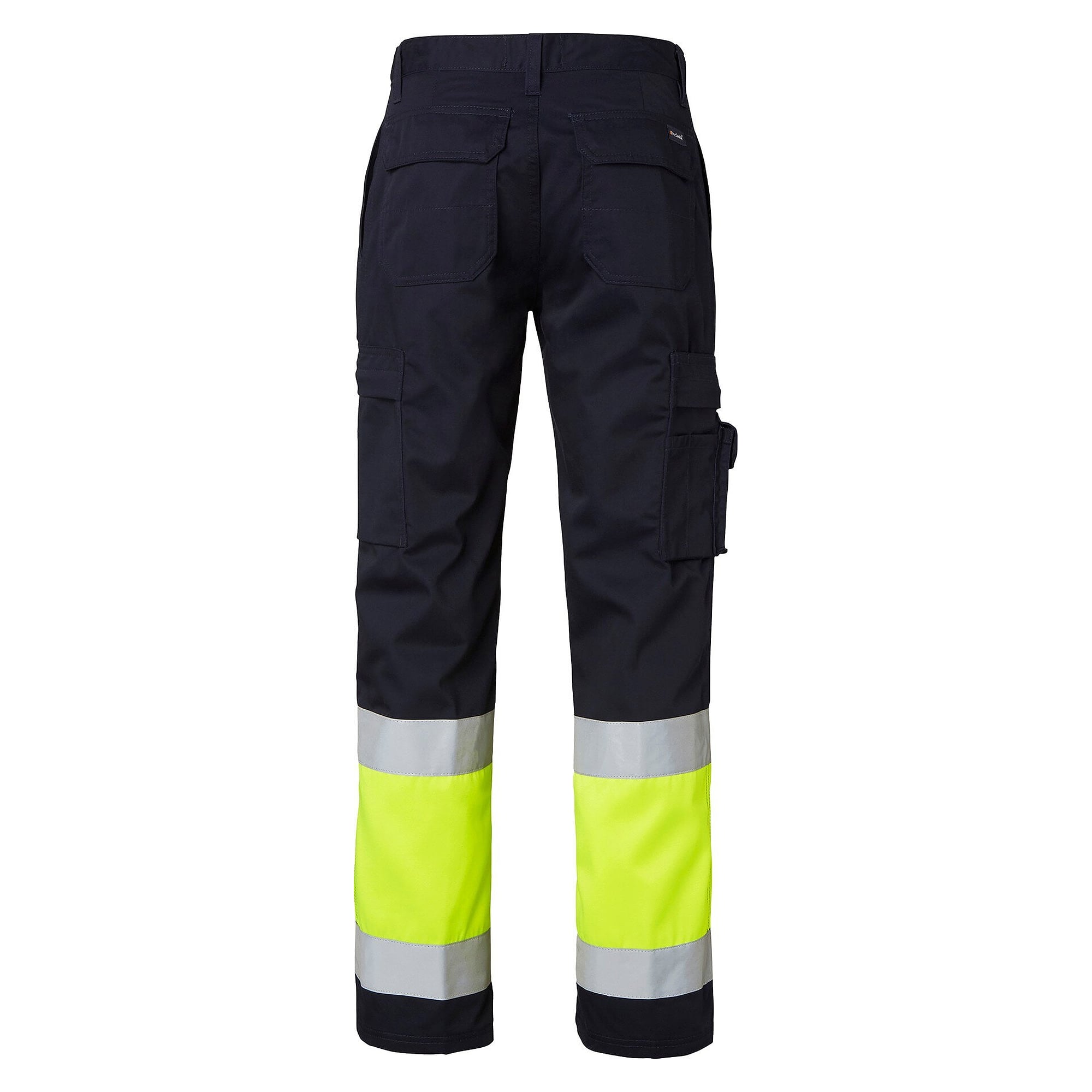 Pantalon de travail haute visibilité 2070 EN ISO 20471 classe 1, bleu marine/jaune fluo, taille 102 longue - Top Swede 1000824960150